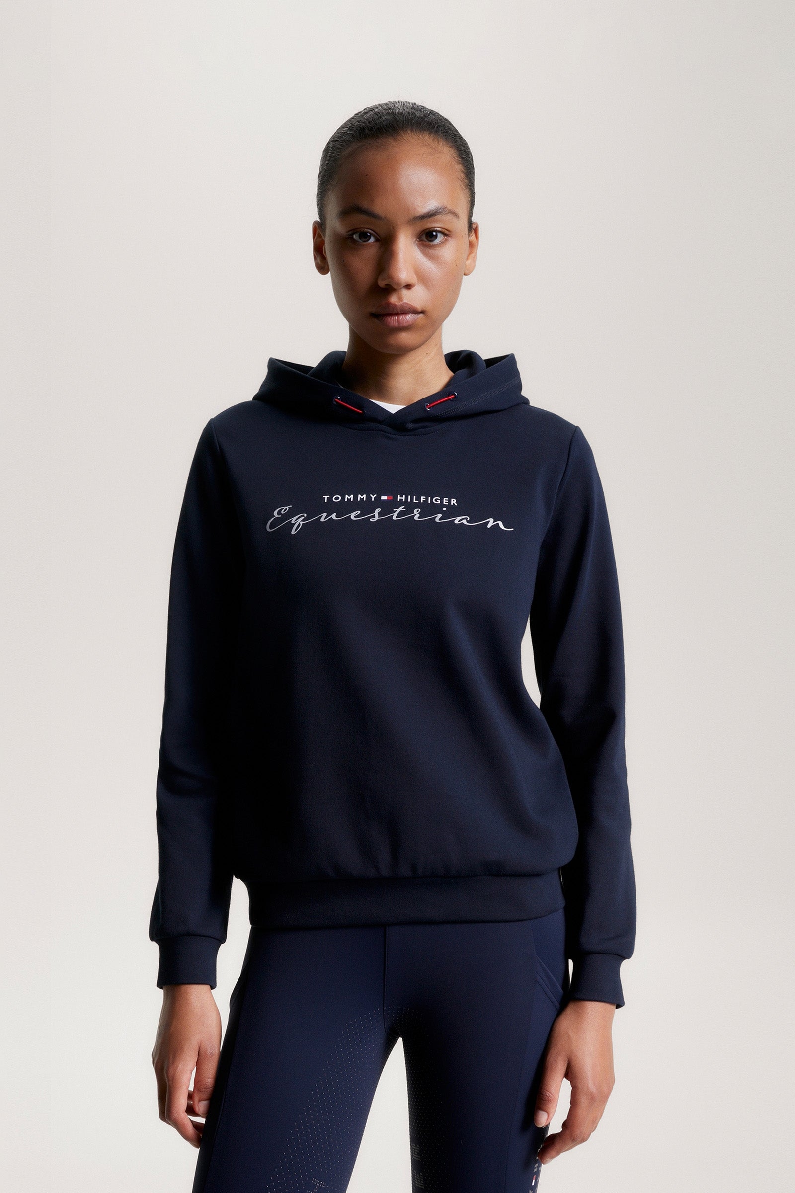 Tommy Hilfiger Equestrian Metallic Logo Women's Graphic Hoodie  Women’s Riding Clothing