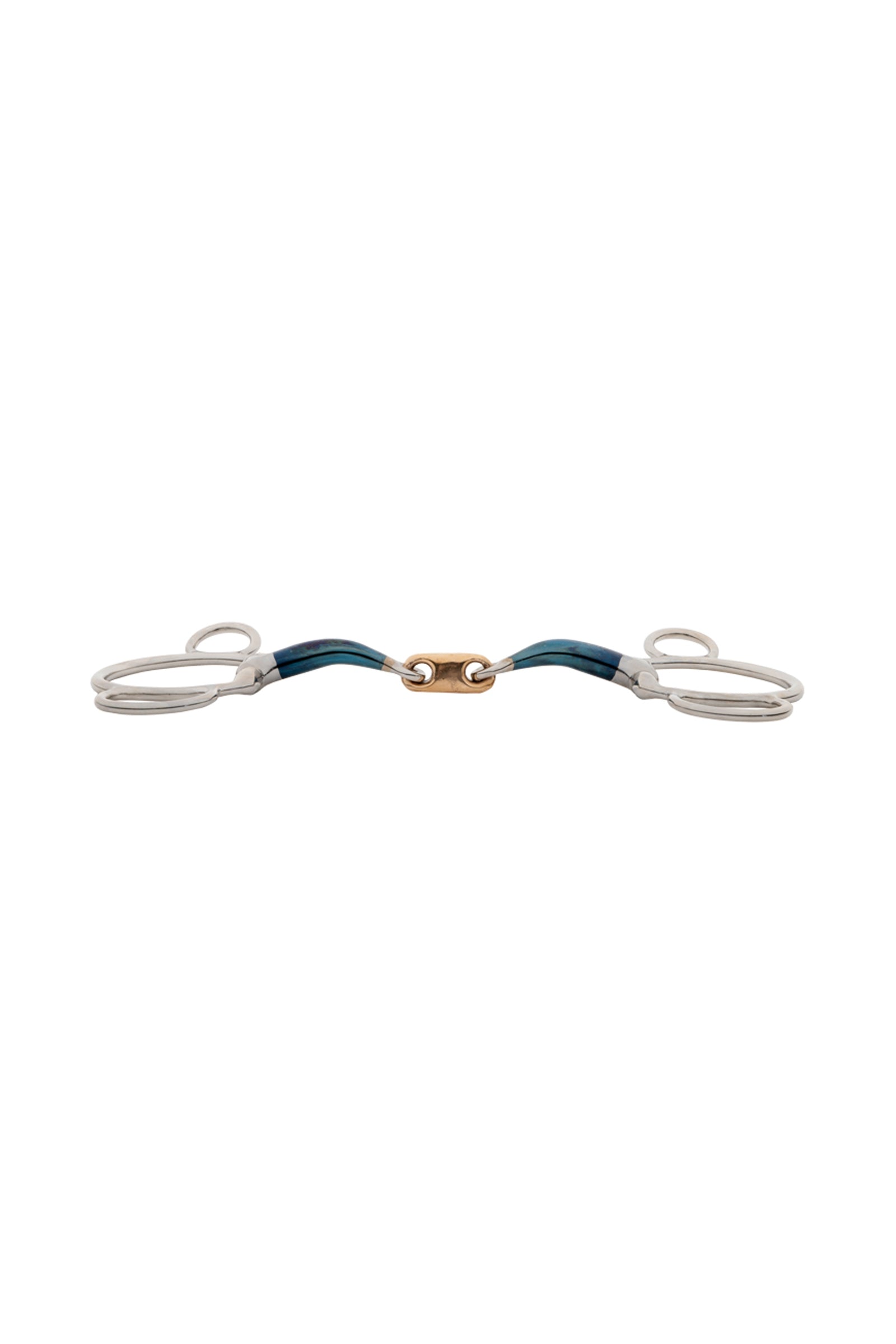 Kavalkade Ergonomic 3-Ring Bit Double Jointed, Lock Up, 14 mm Horse Bits
