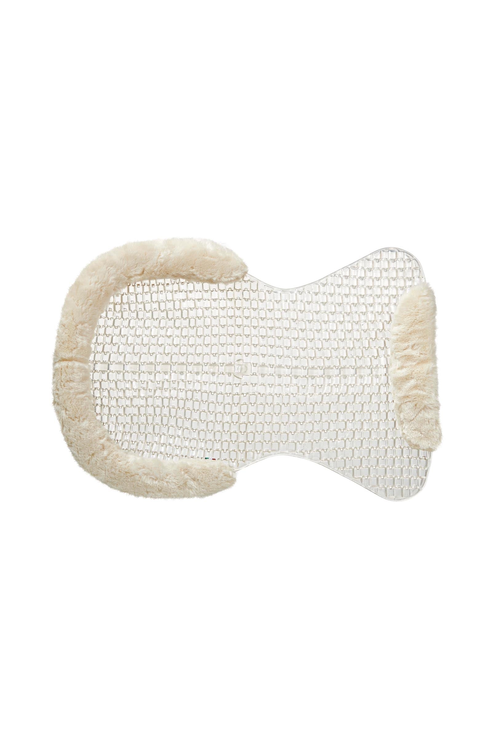 Acavallo Gel Non Slip Respira With Faux Sheepskin Cut-Out Flat Saddle Pads