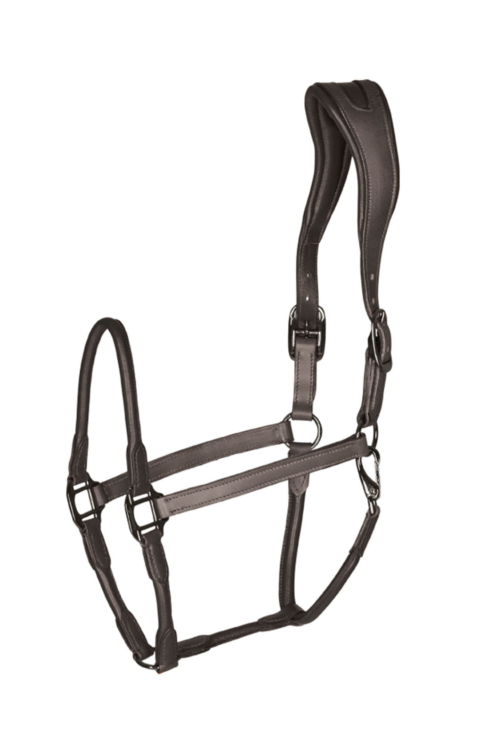 Catago leather halter with round-stitched noseband Kötofékek & Vezetoszárak