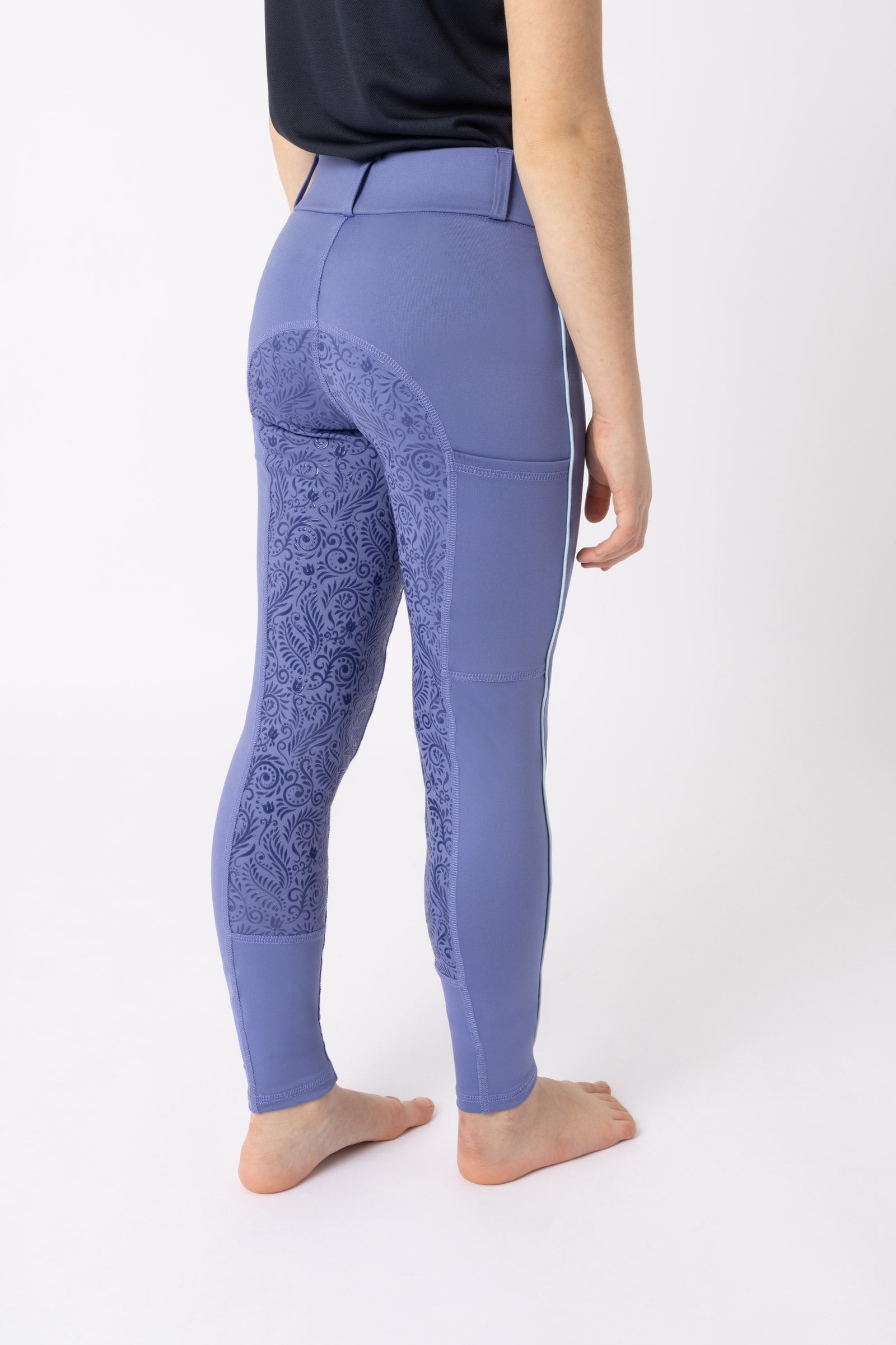Horze Suna Gyermek Teliszilikonos Lovagló Leggings Gyermek Ruházat