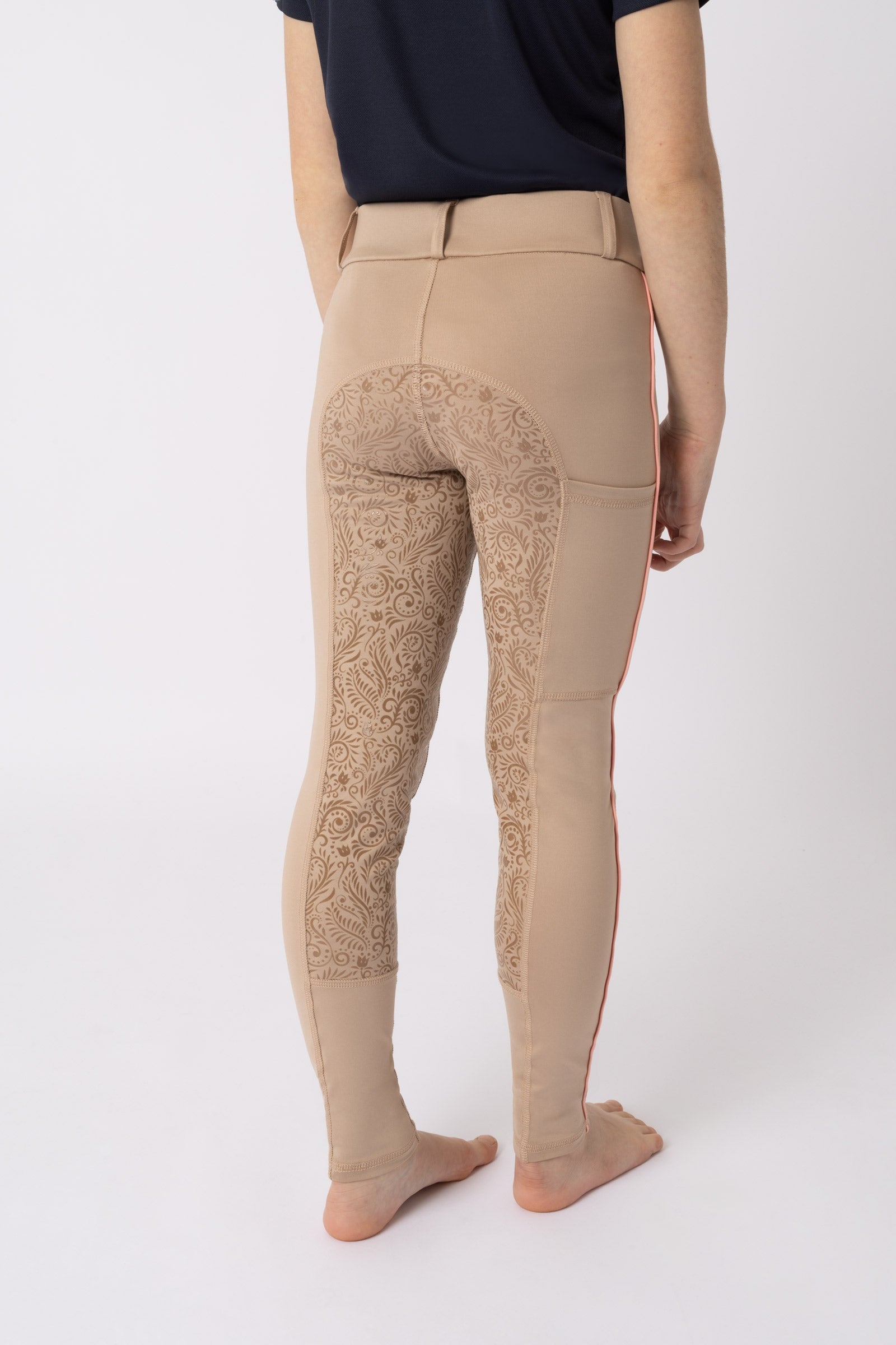 Horze Suna Gyermek Teliszilikonos Lovagló Leggings Gyermek Ruházat
