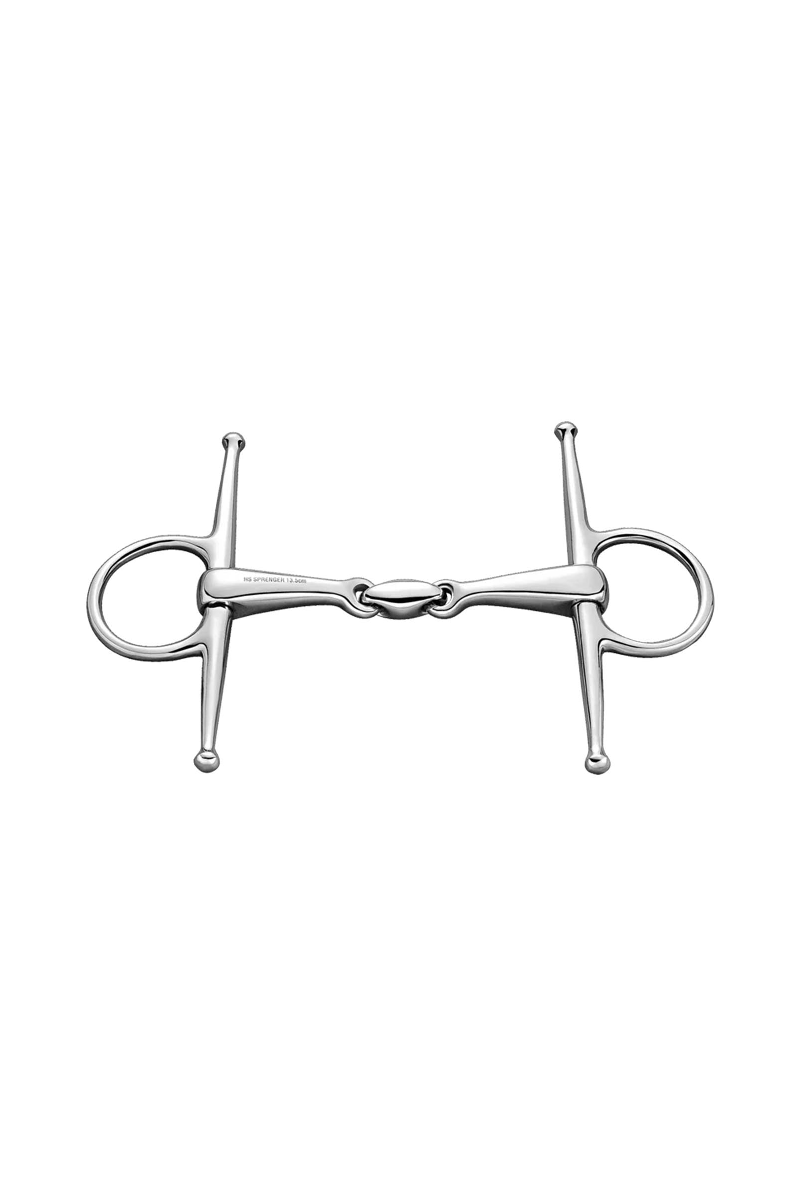Sprenger száras zabla, dupla tört, 14 mm, rozsdamentes acél Zablák