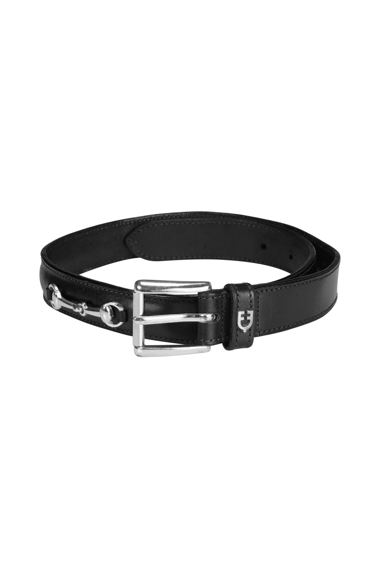 Equestro Leather Belt With Snaffle Bits Accessories