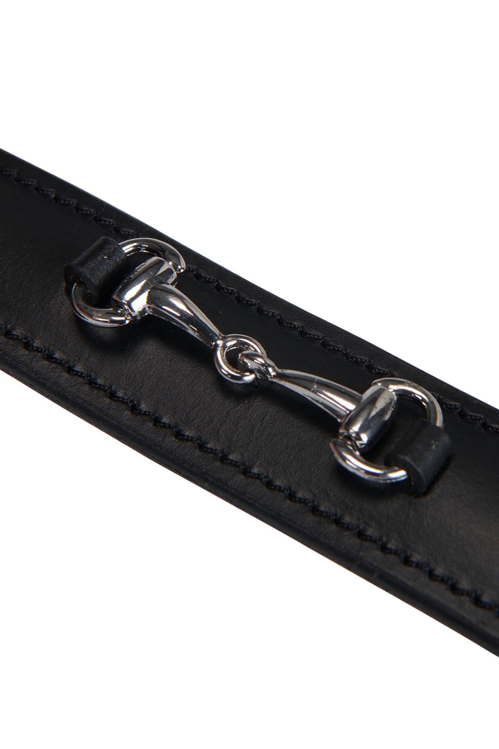 Equestro Leather Belt With Snaffle Bits Accessories