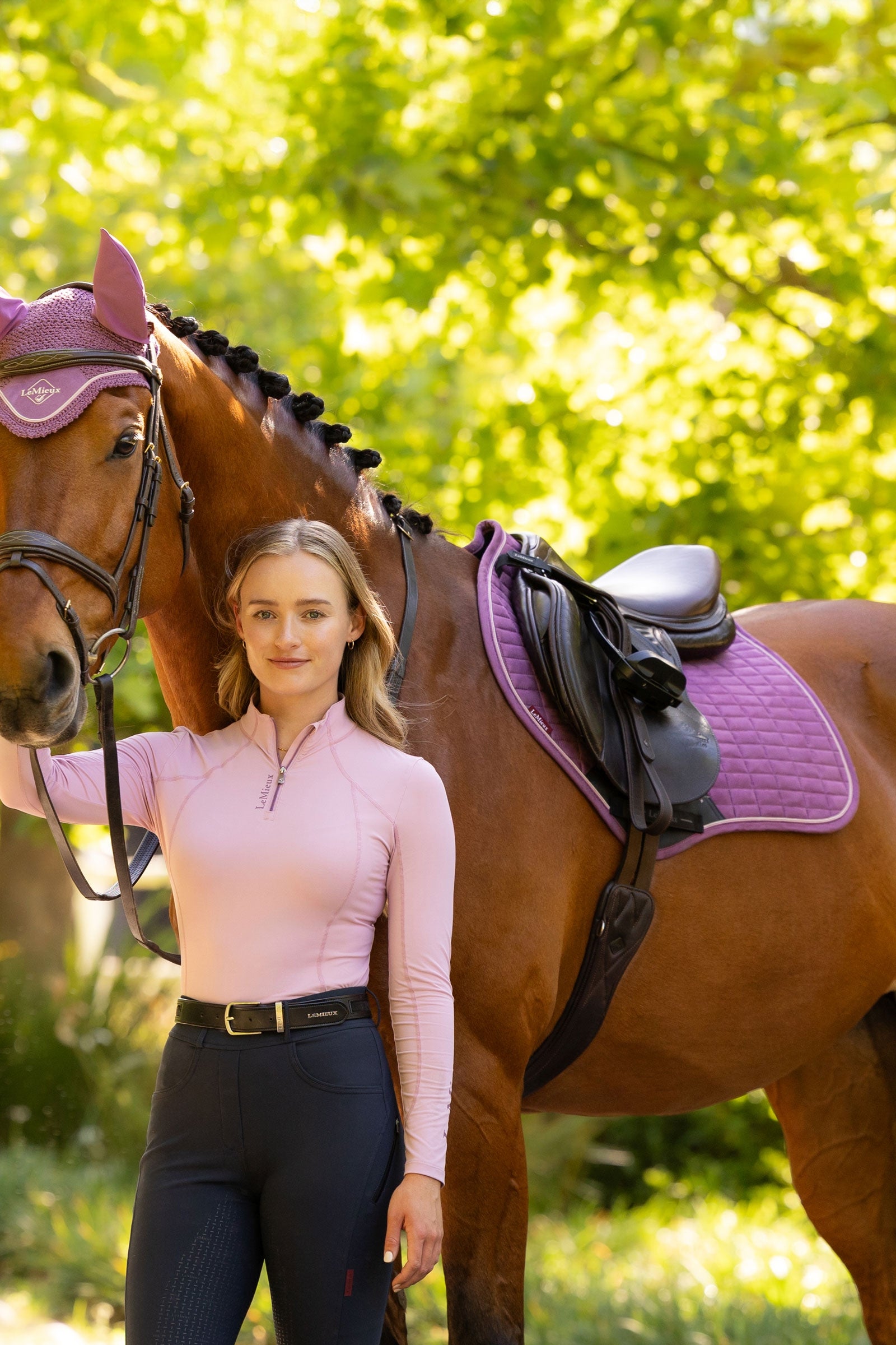 LeMieux Suede Close Contact Saddle Pad Saddle Pads