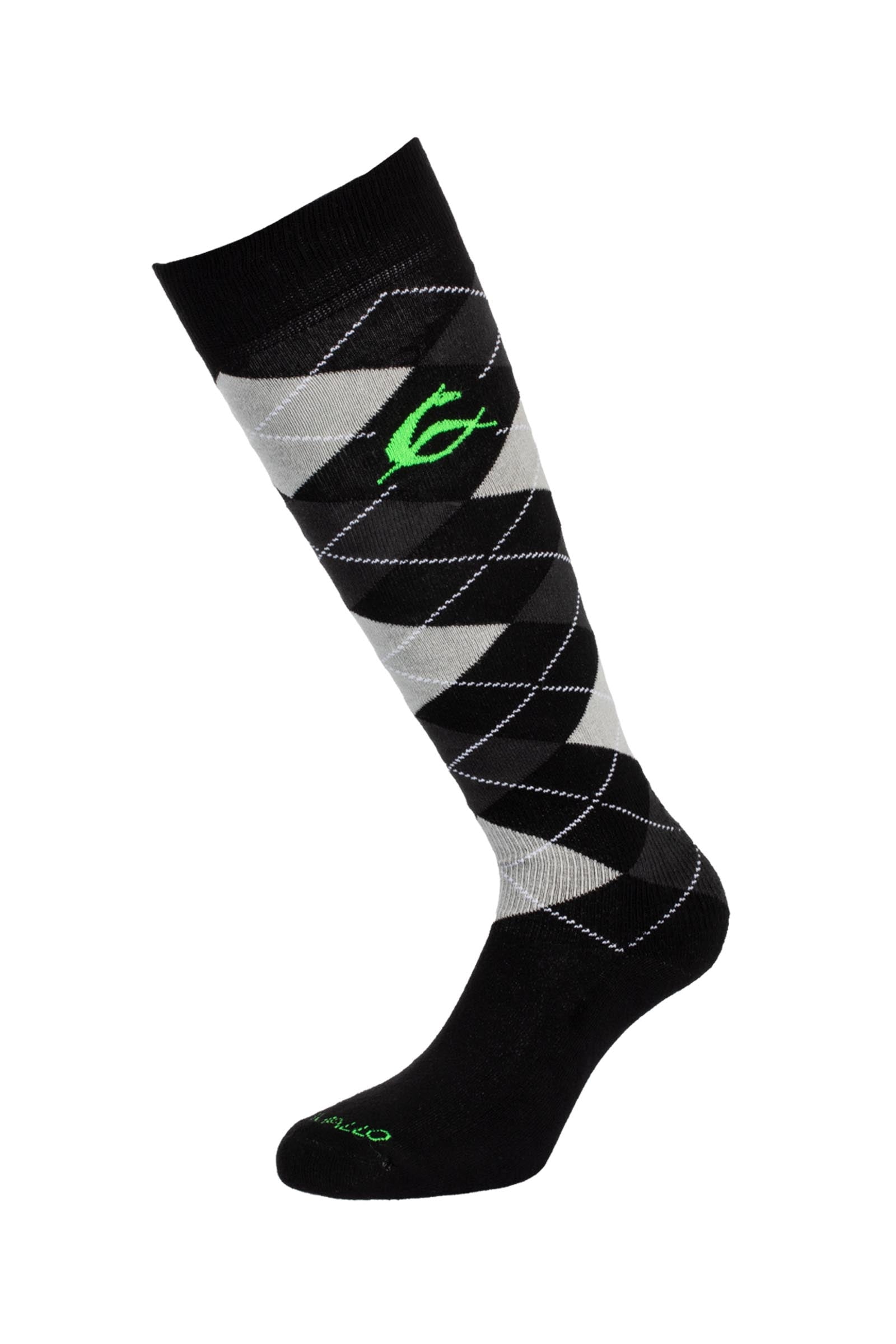 Acavallo Diamond Pattern Cotton Socks Zoknik