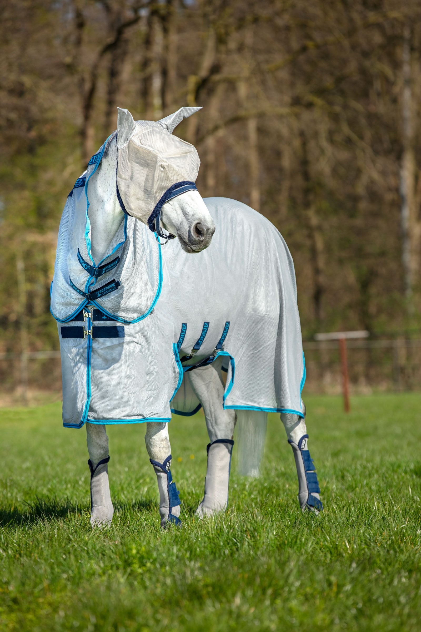 Horseware Amigo Bug Buster légytakaró levehető nyakrésszel Lótakarók