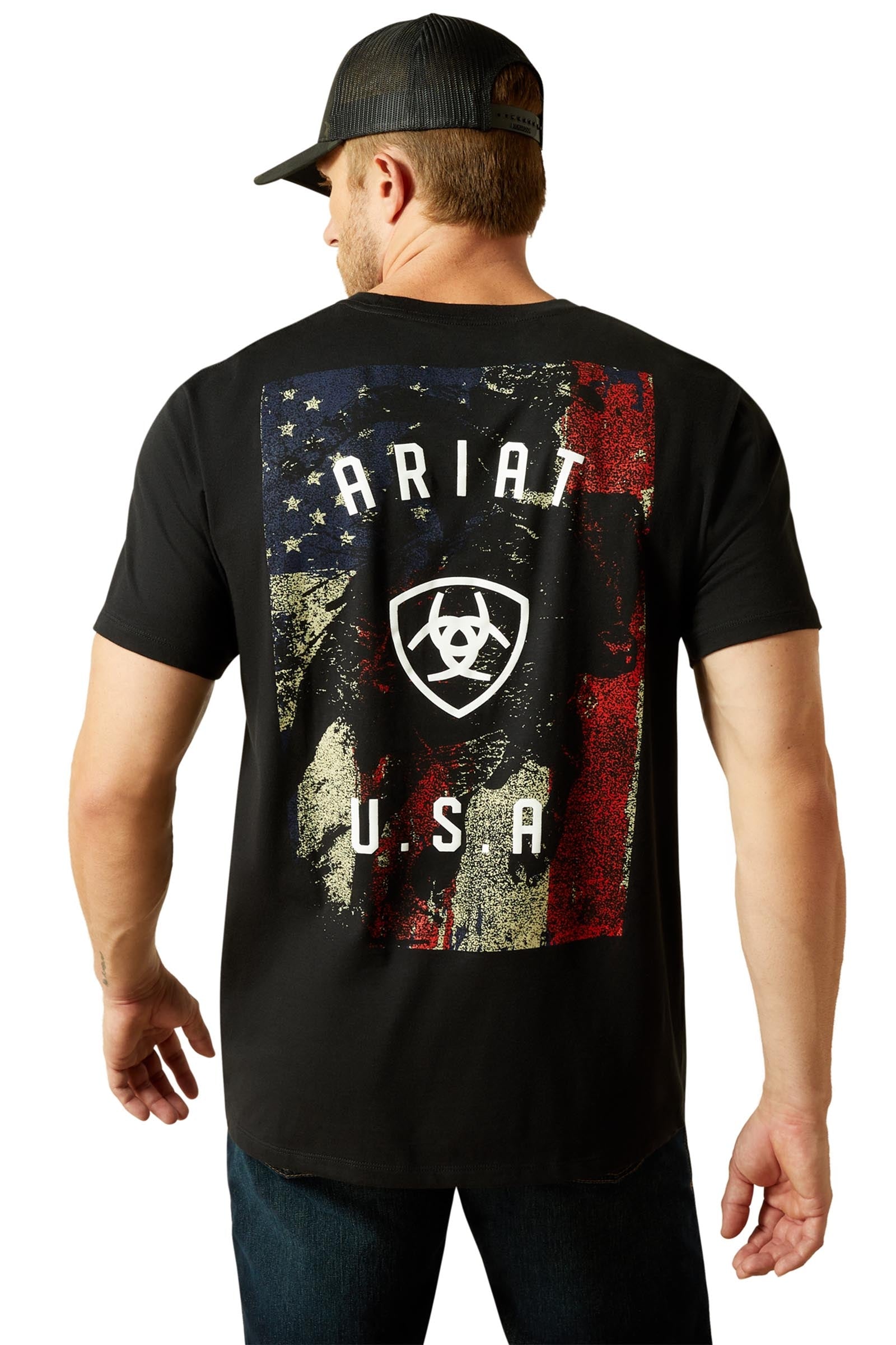 Ariat Faded Bull férfi póló Férfi Ruházat