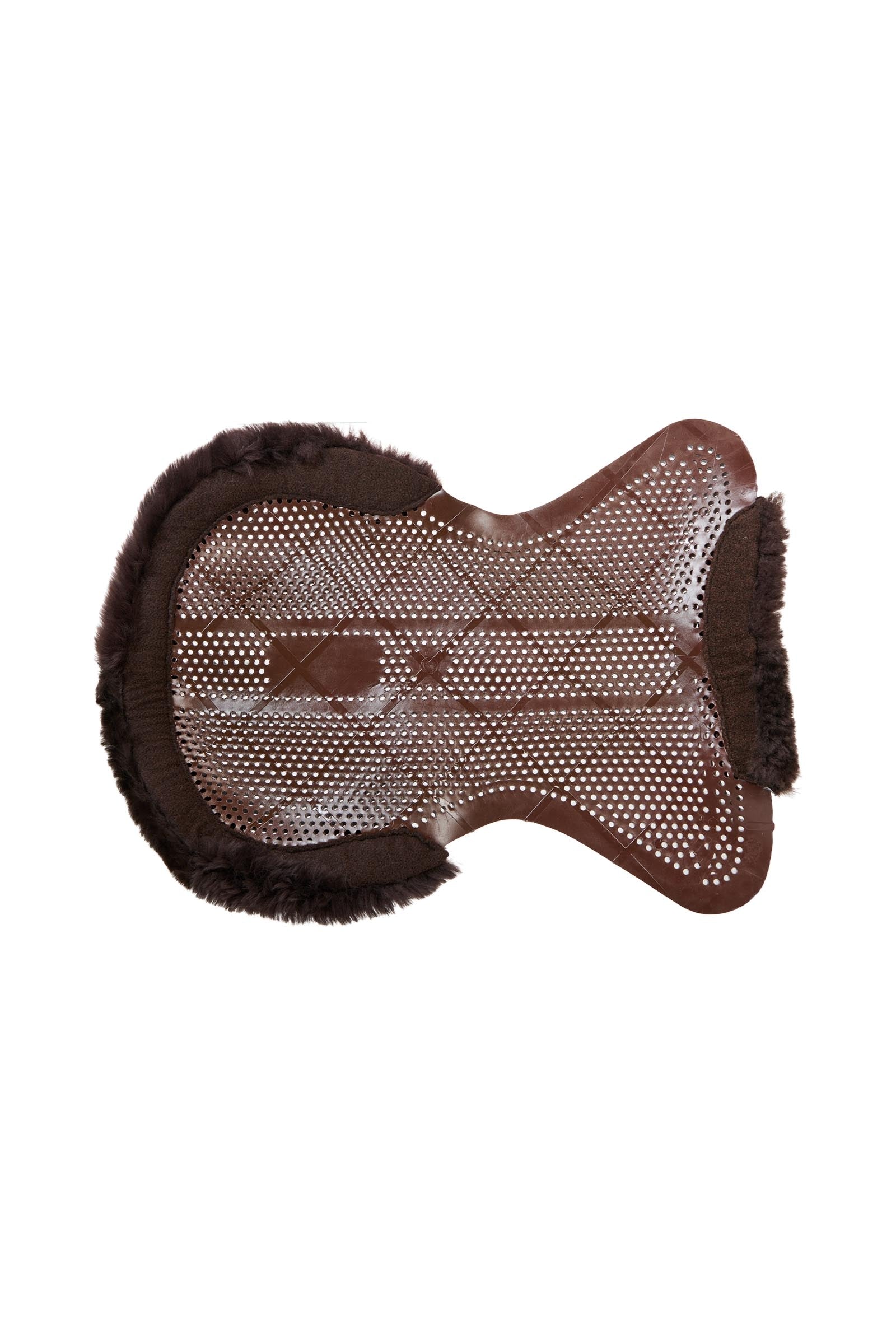 Acavallo Gel Non Slip Classic Pony With Sheepskin 1/2 Cut-Out Flat Saddle Pads