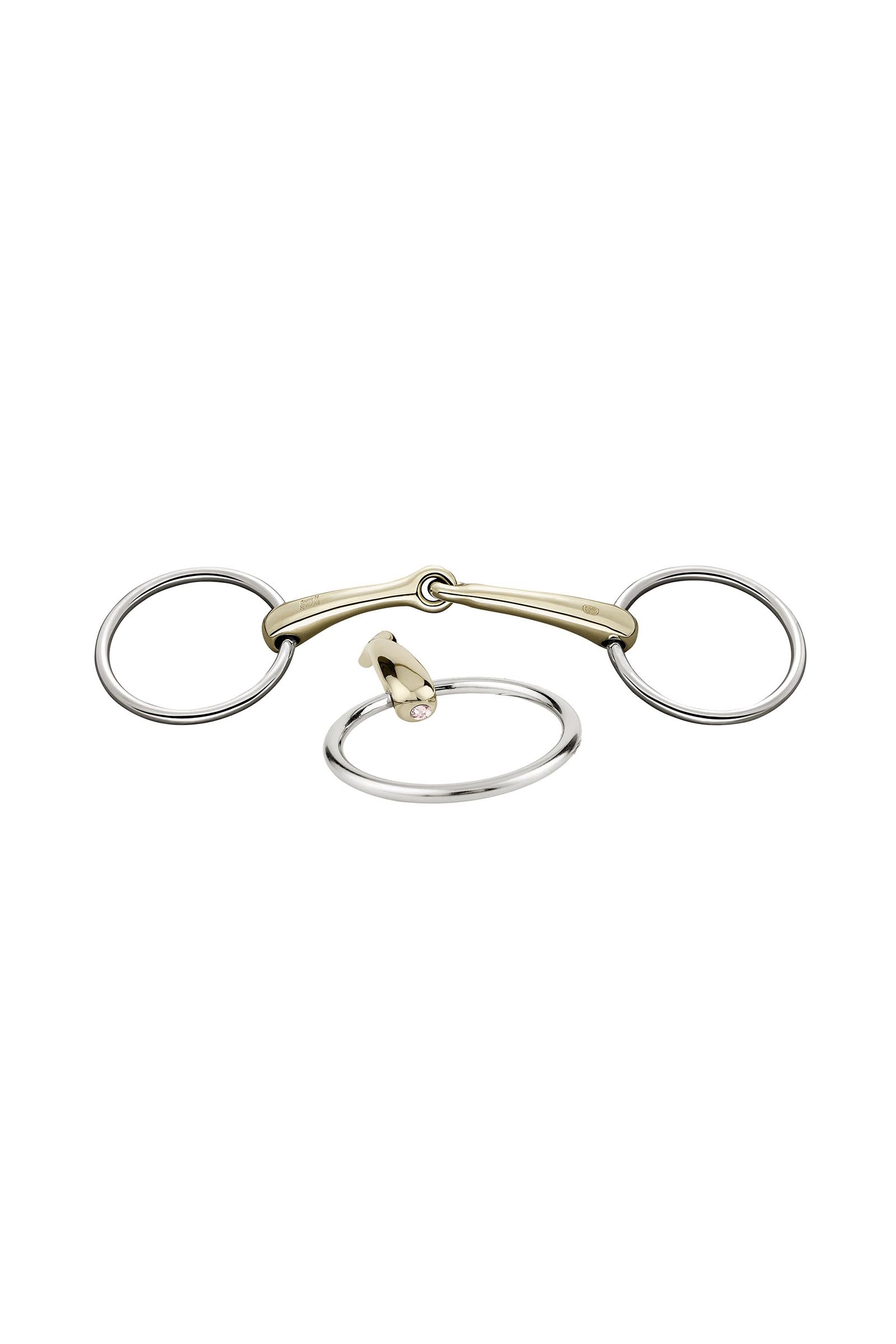 Sprenger Dynamic RS Loose Ring Snaffle Bit, Single Jt. 16mm, Sensogan, W. Crystal Horse Bits