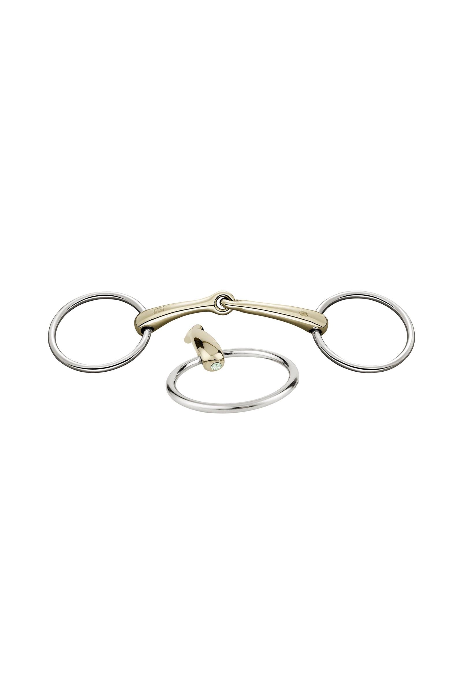 Sprenger Dynamic RS Loose Ring Snaffle Bit, Single Jt. 16mm, Sensogan, W. Crystal Horse Bits