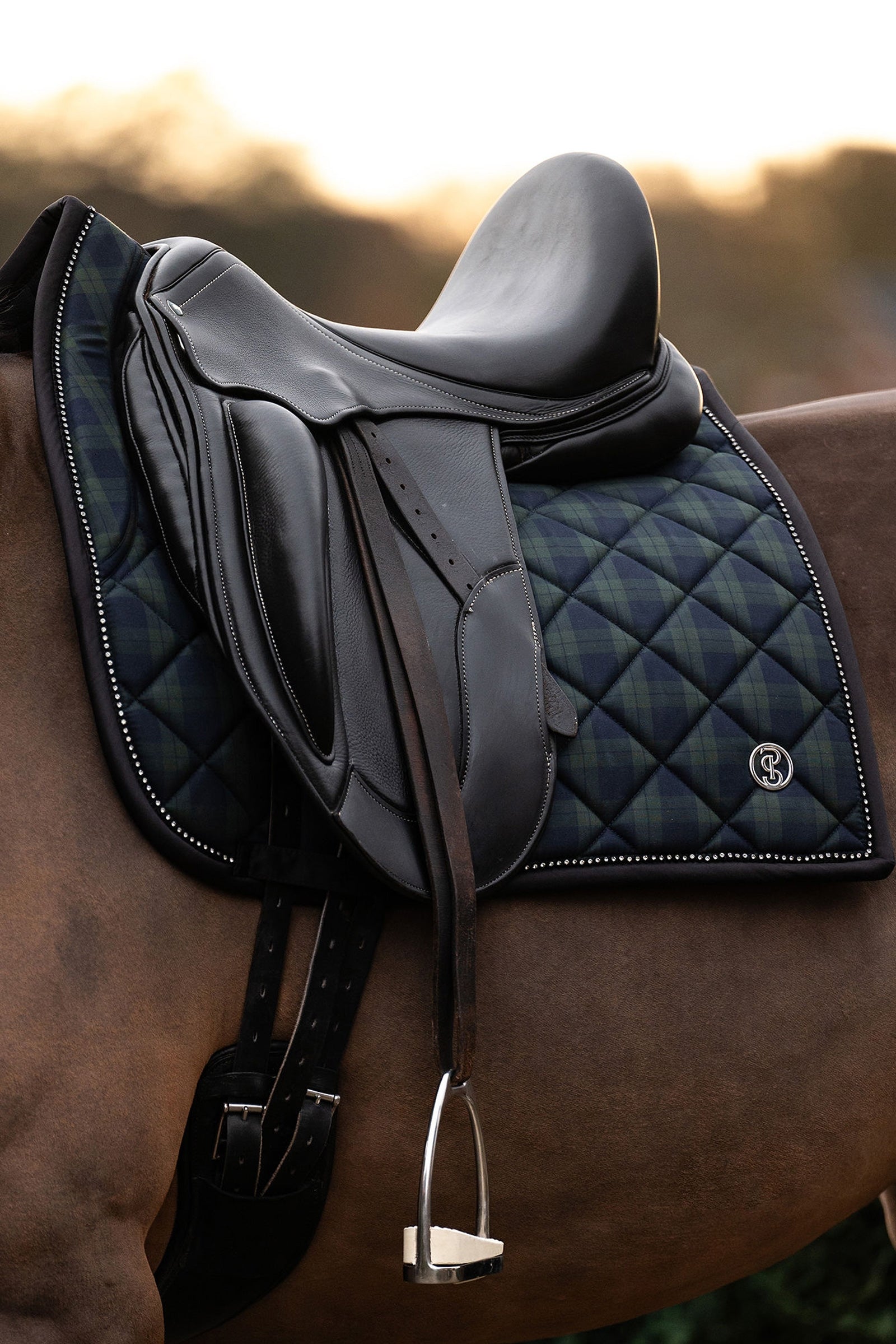 PS of Sweden Checked Dressage Saddle Pad Saddle Pads