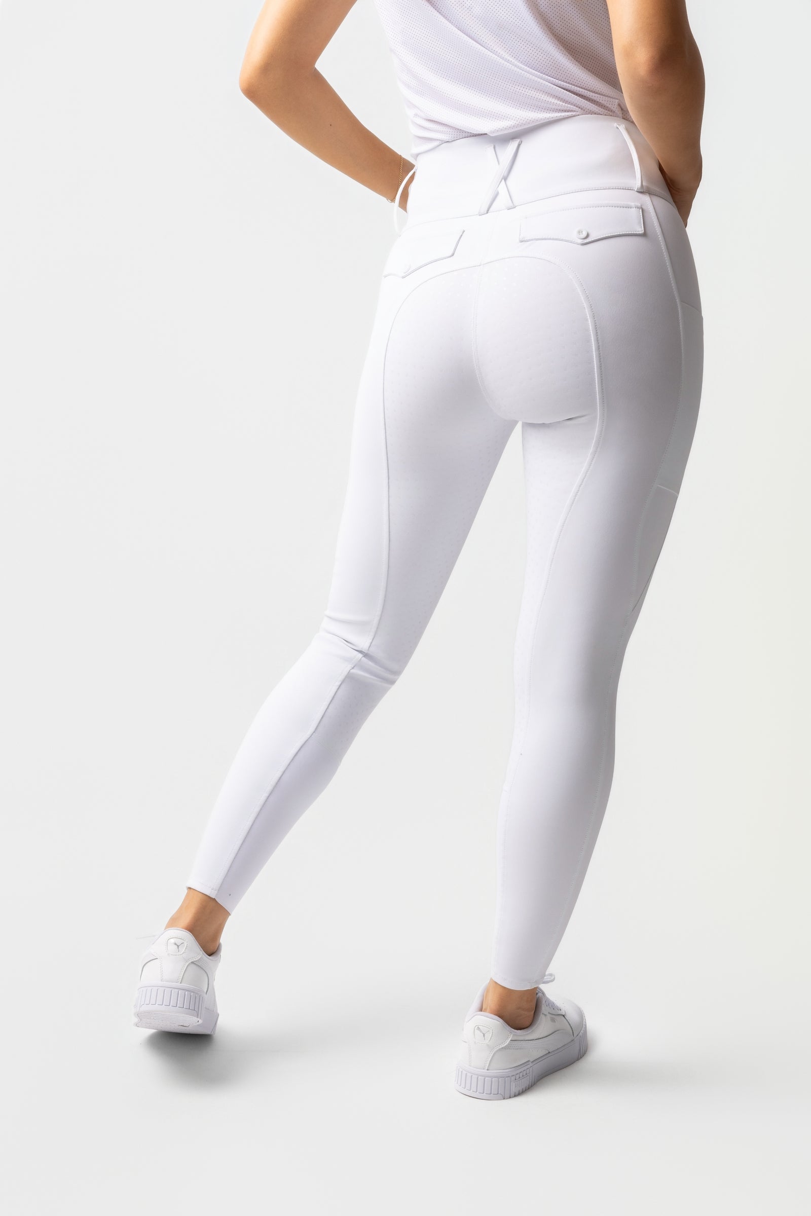 Horze Leonie női szilikonos teljes üléses lovaglónadrág UPF 40+ Womens Breeches