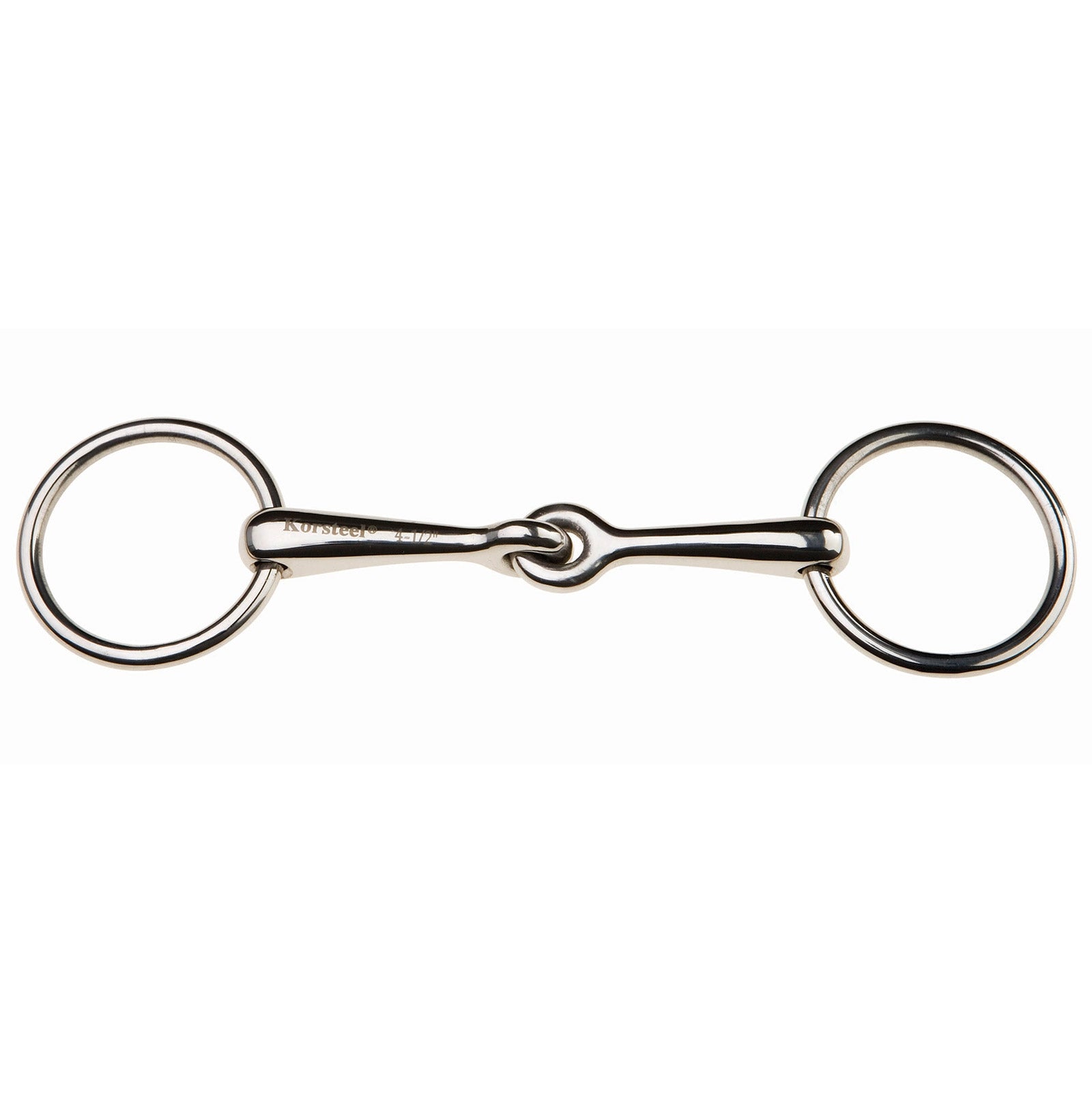 Korsteel Stainless Steel Weymouth Loose Ring Bradoon Snaffle Bit Zablák