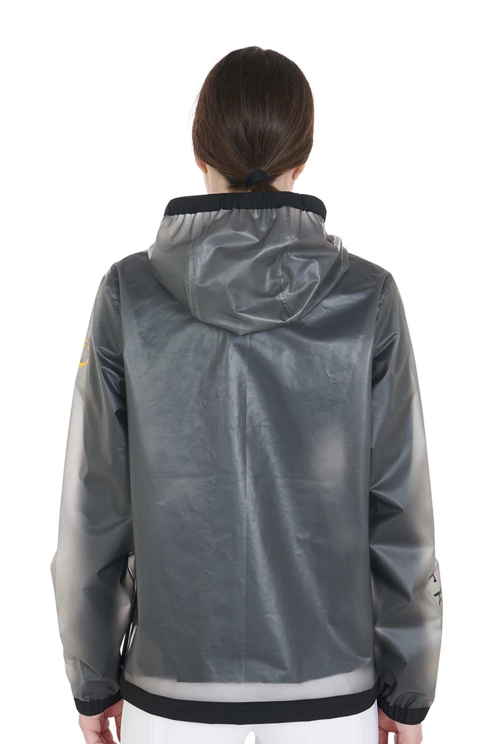 Equestro Women's Transparent Technical Raincoat Women’s Riding Clothing
