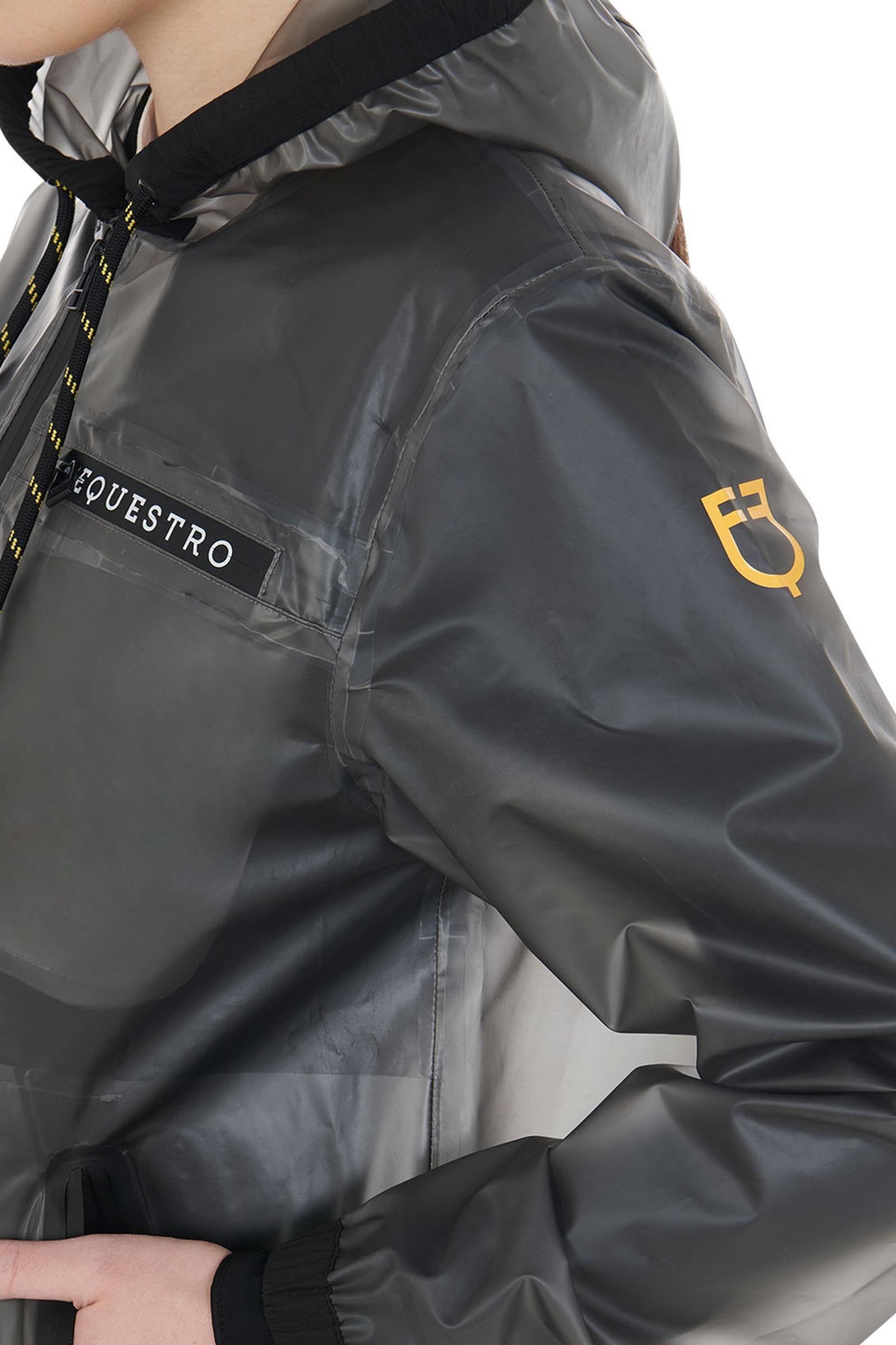 Equestro Women's Transparent Technical Raincoat Women’s Riding Clothing