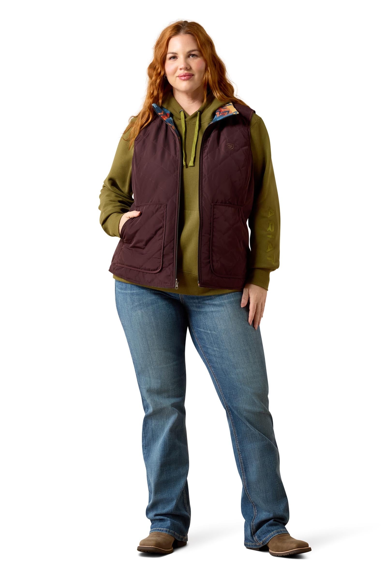 Ariat Dilon 2.0 Reversible Insulated Women'sVest Women’s Riding Clothing