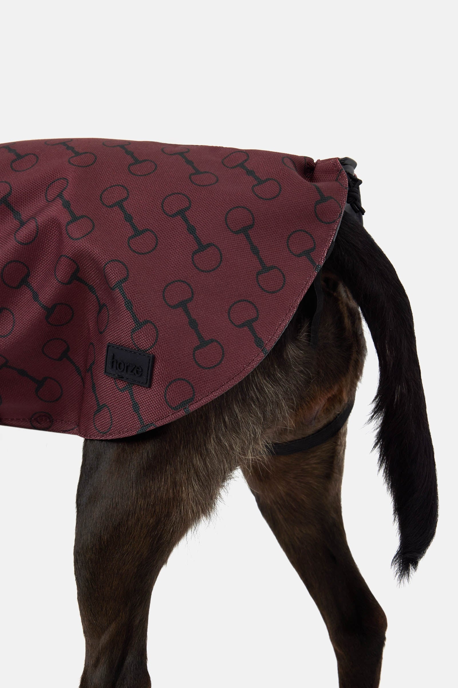 Horze Noir Dog Coat with Print Dog Accesories