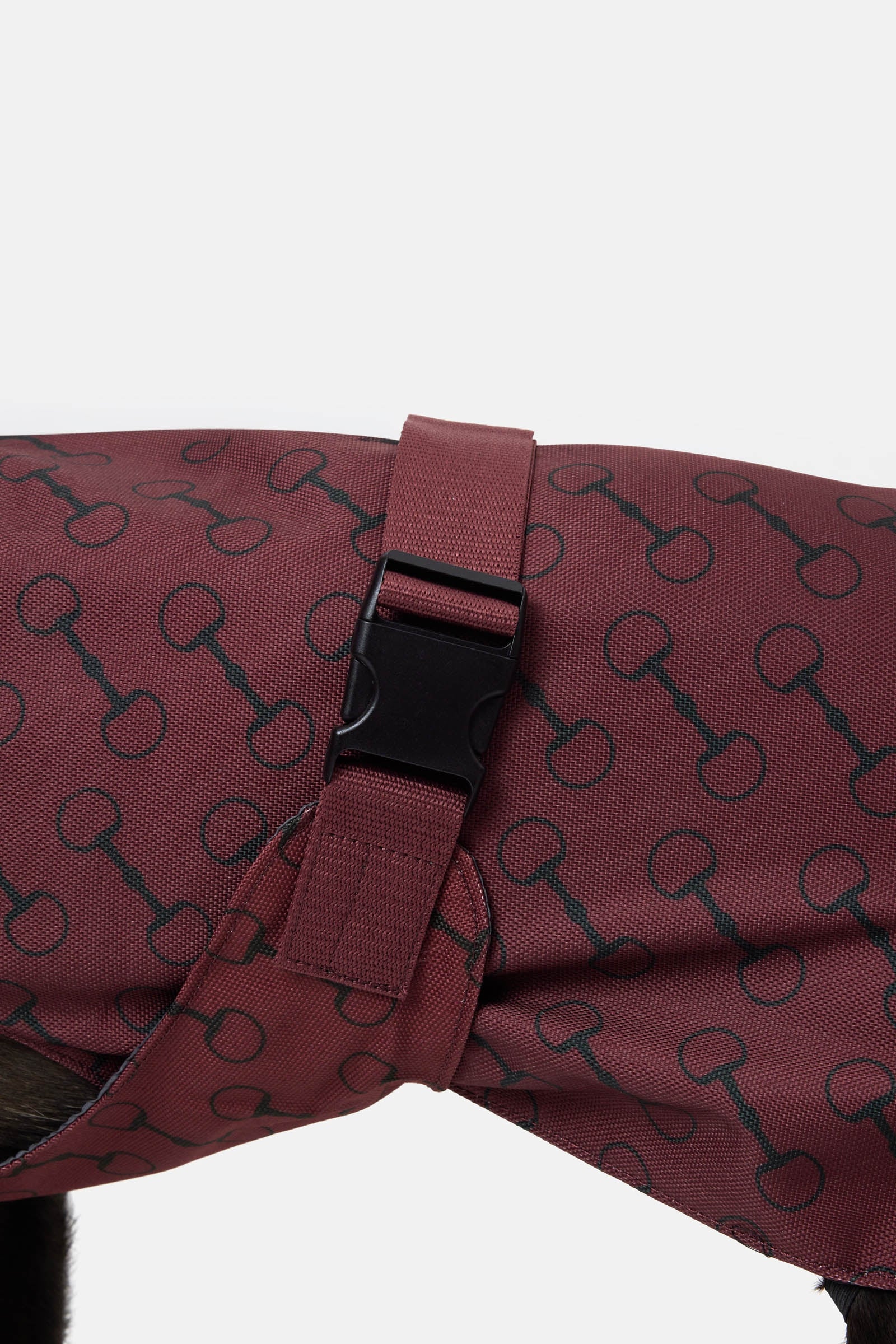 Horze Noir Dog Coat with Print Dog Accesories