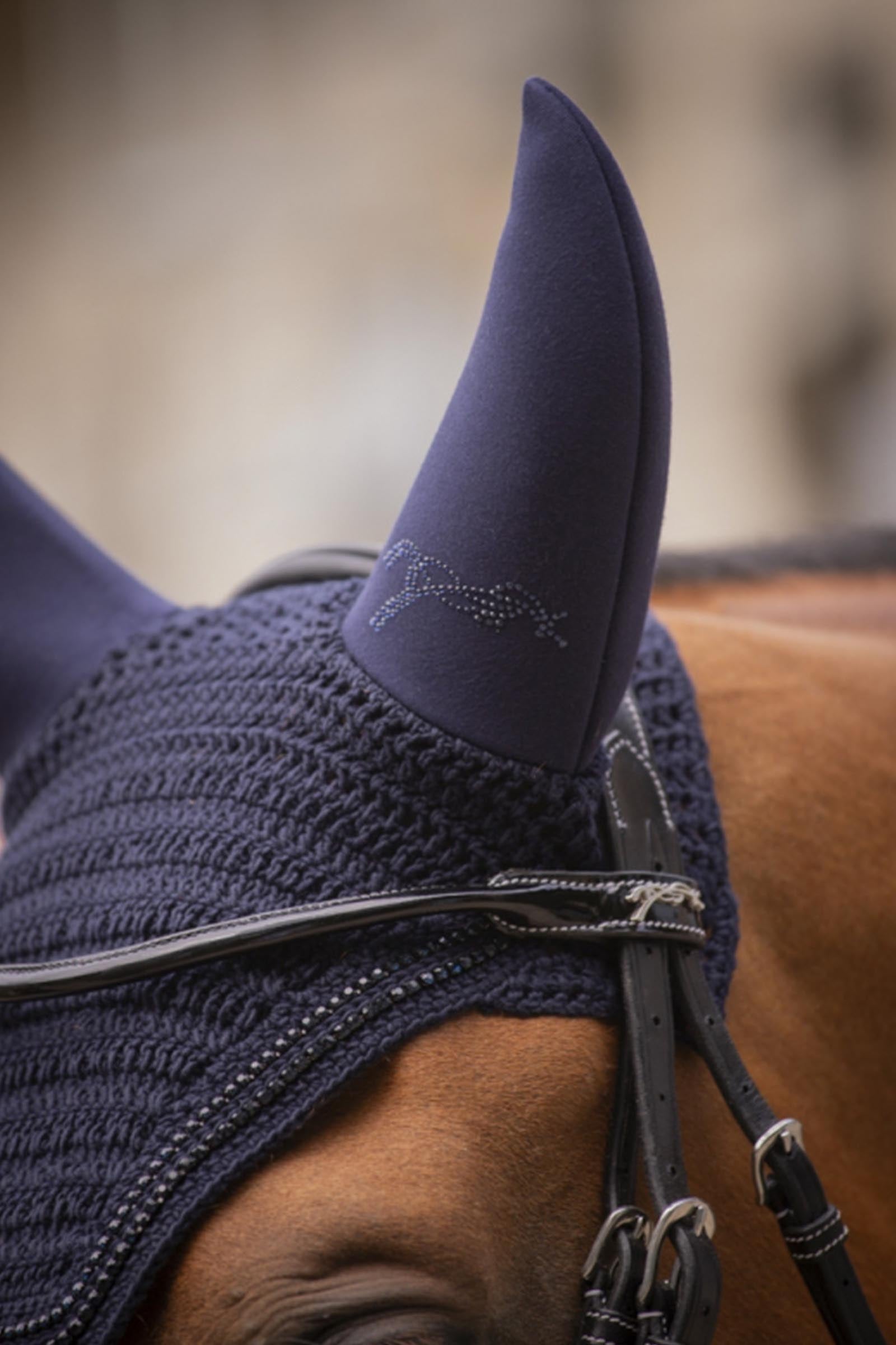 PENELOPE Soundless Fly Mask With Strass Antifly Protection for Horses