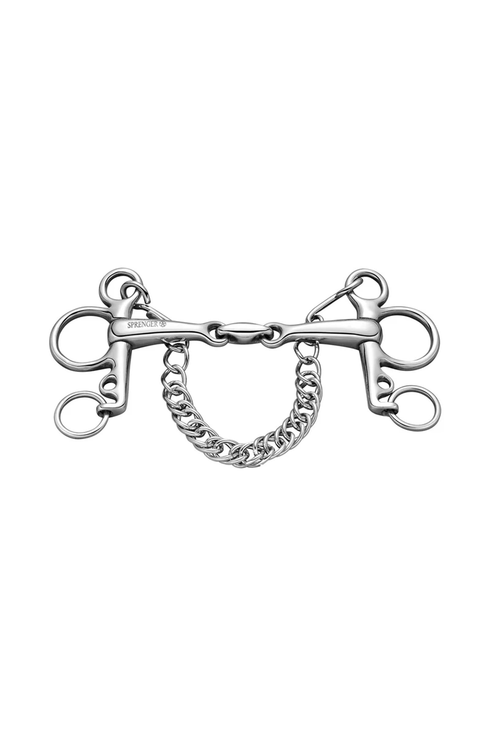 Sprenger Pelham Bit, Double Jt. 16mm, Stainless St. Horse Bits