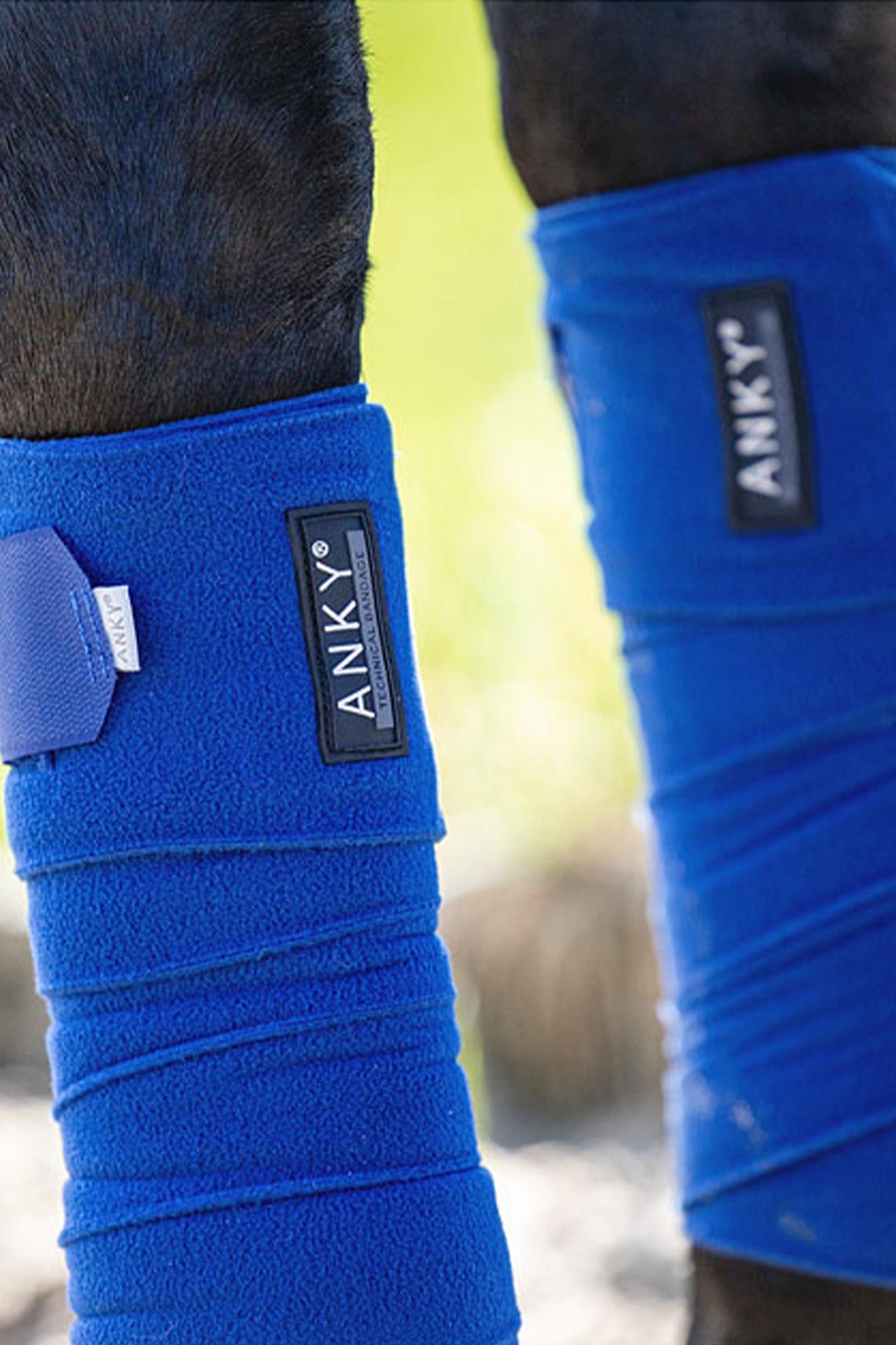 Anky ANKY Basic Fleece Bandages, 3,5 m, Set of 4 Leg Protection & Hoof Protection for Horses