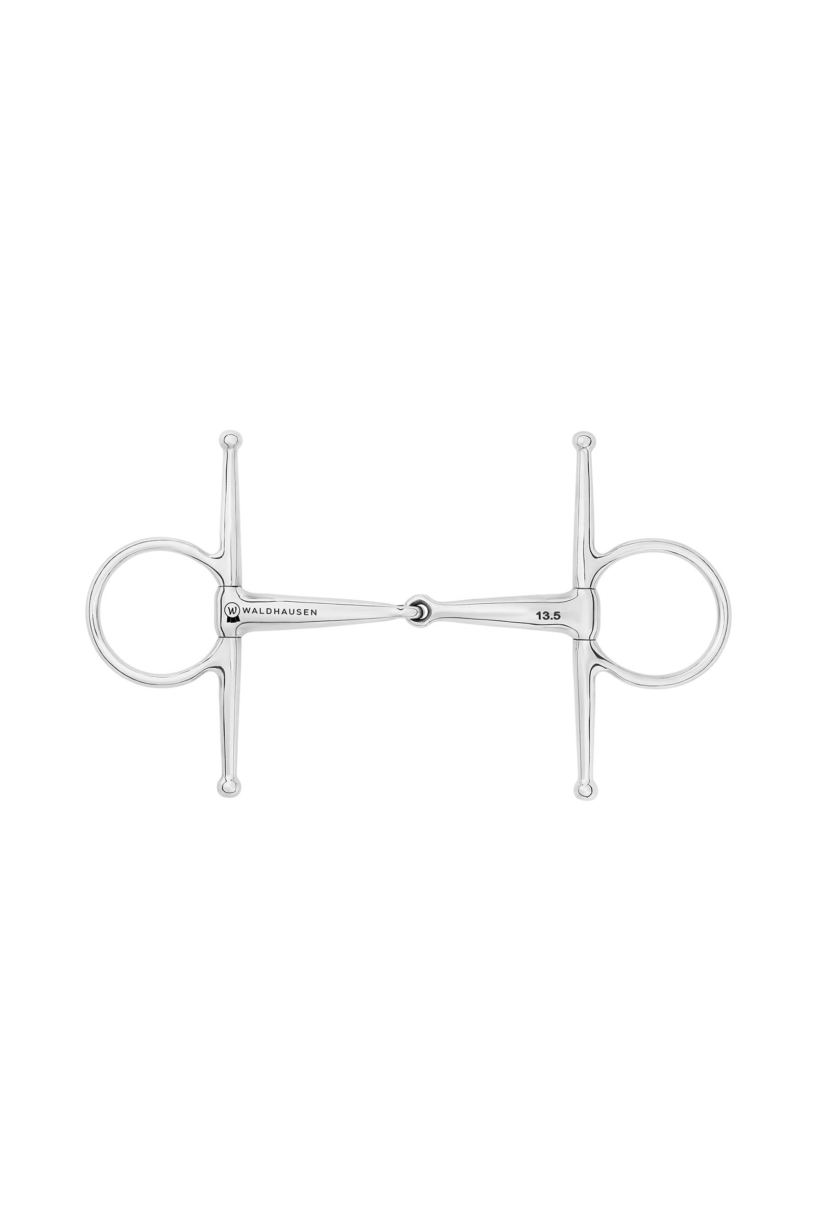 Waldhausen Full Cheek Bit, Single Jt., Stainless St., 14 mm Horse Bits