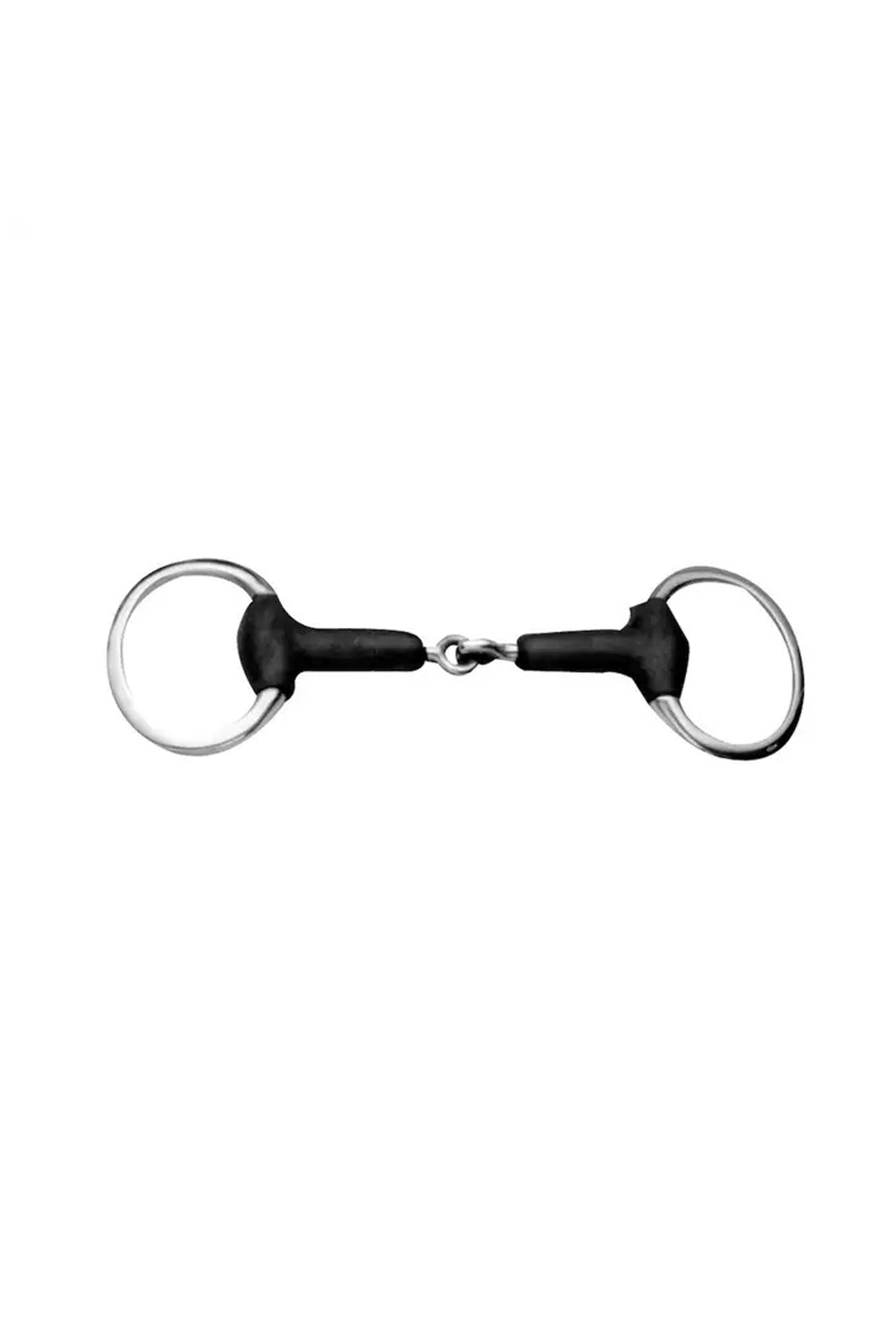 Korsteel Soft Rubber Jointed Eggbutt Snaffle Bit Zablák