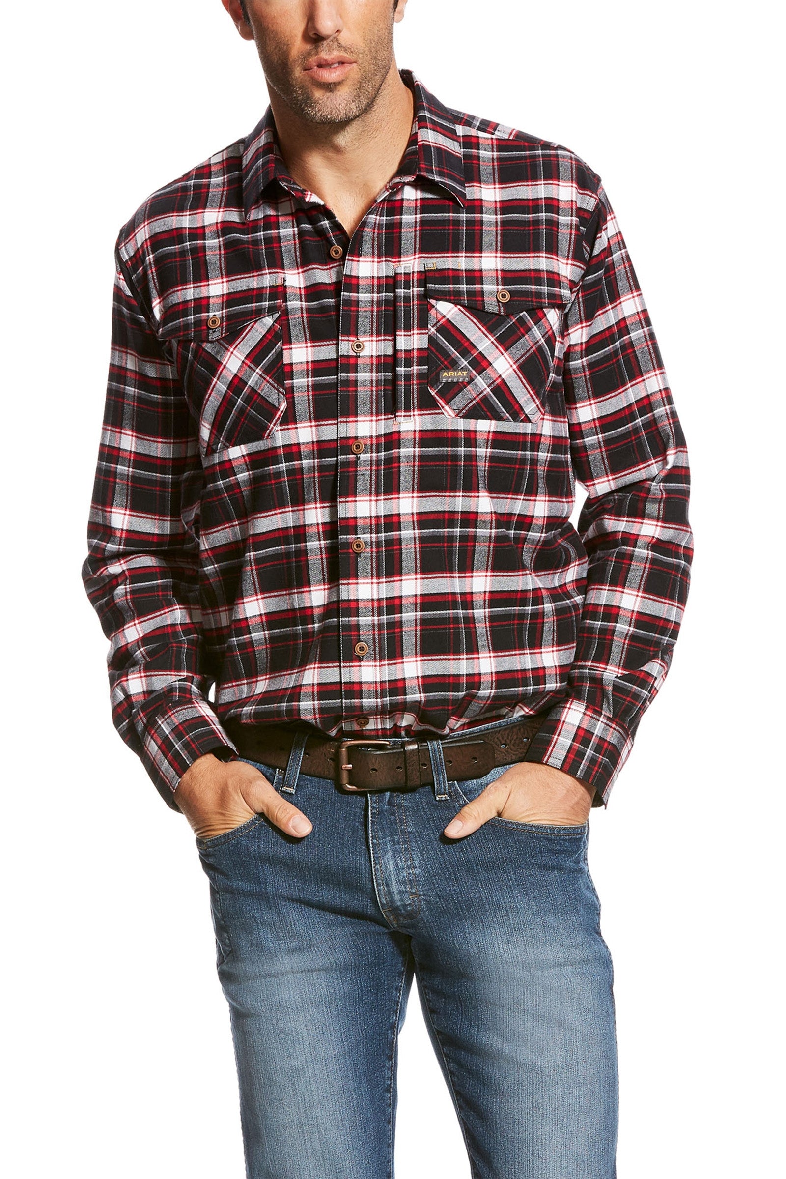 Ariat Rebar flanel DuraStretch munkásing Férfi Ruházat
