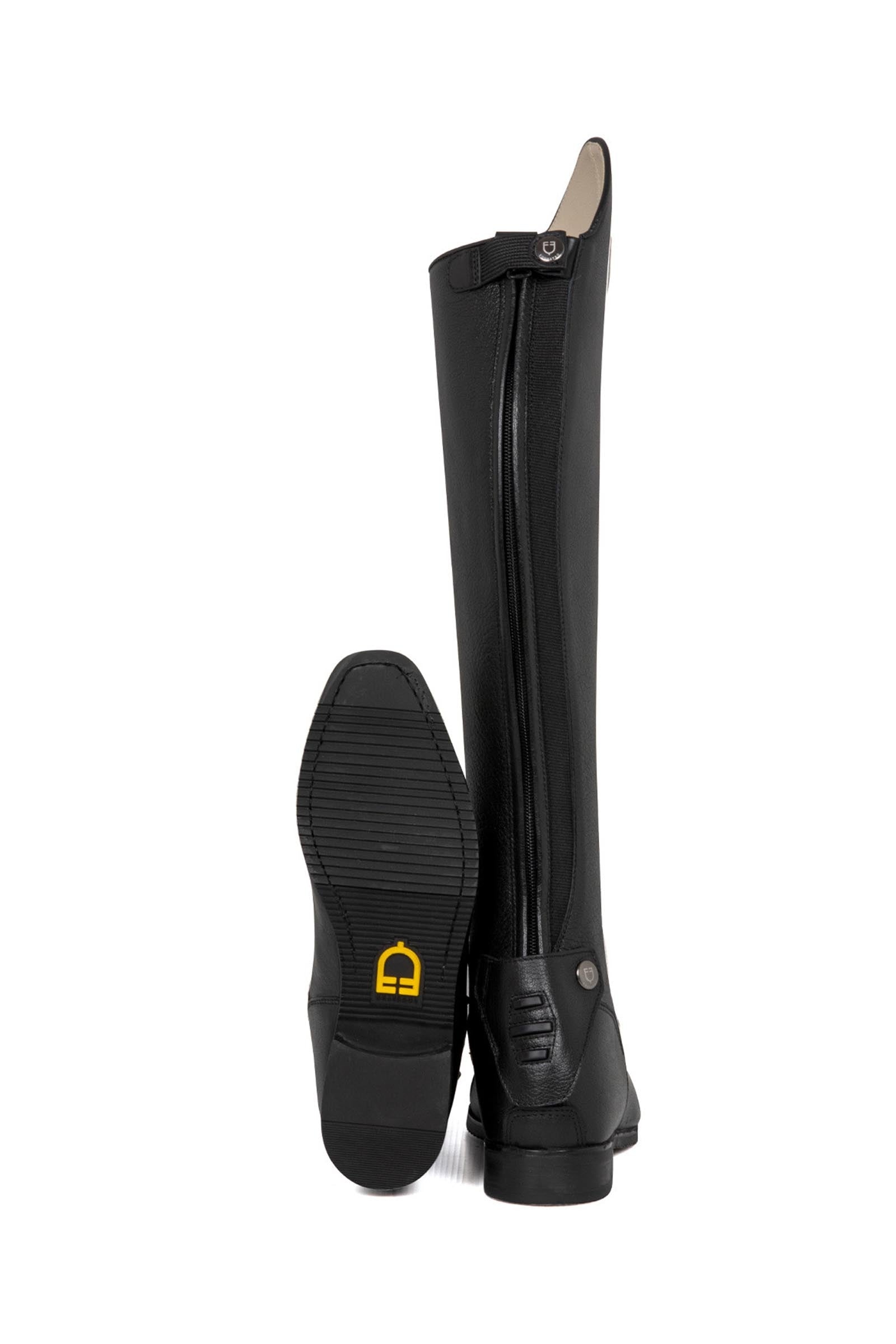 Equestro Unisex Calfskin Boots With Rear Zipper Riding Boots & Riding Shoes