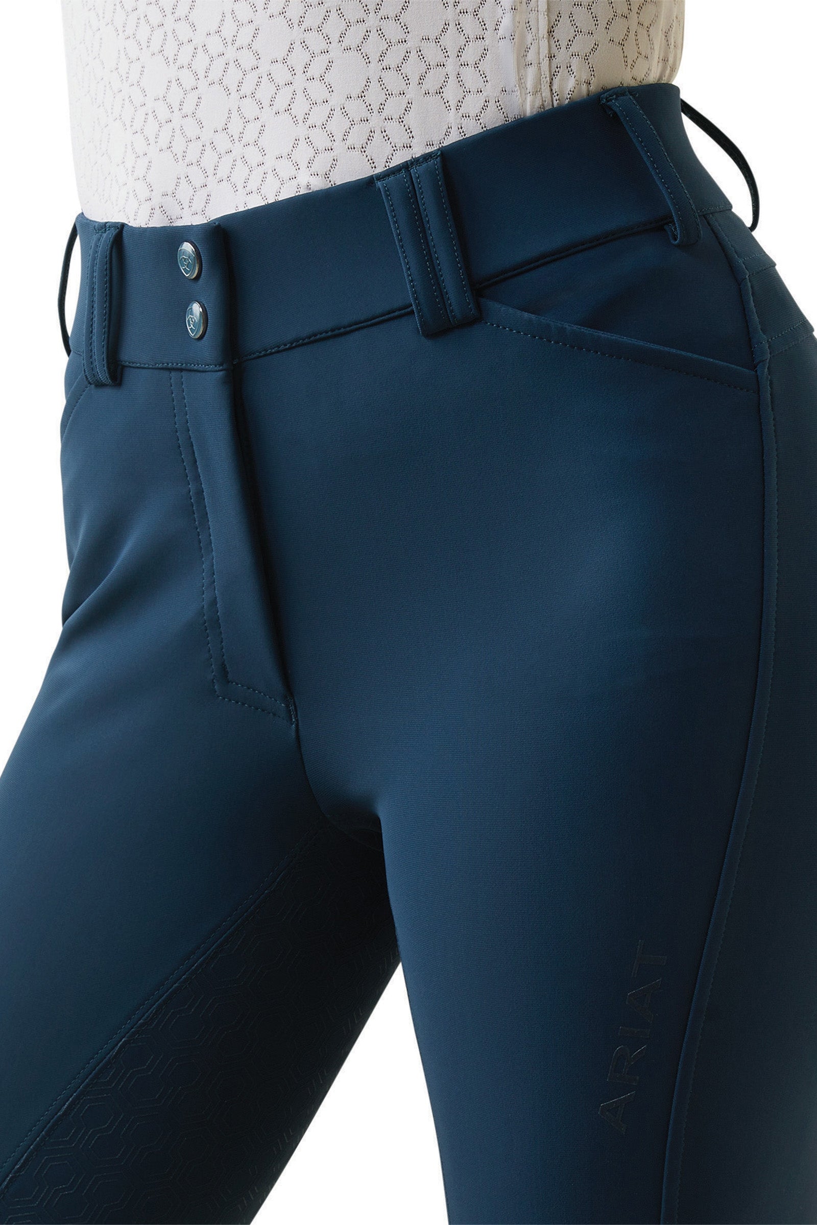 Ariat Tri Factor Women's Full Seat Breeches With Silicone Grip Womens Breeches
