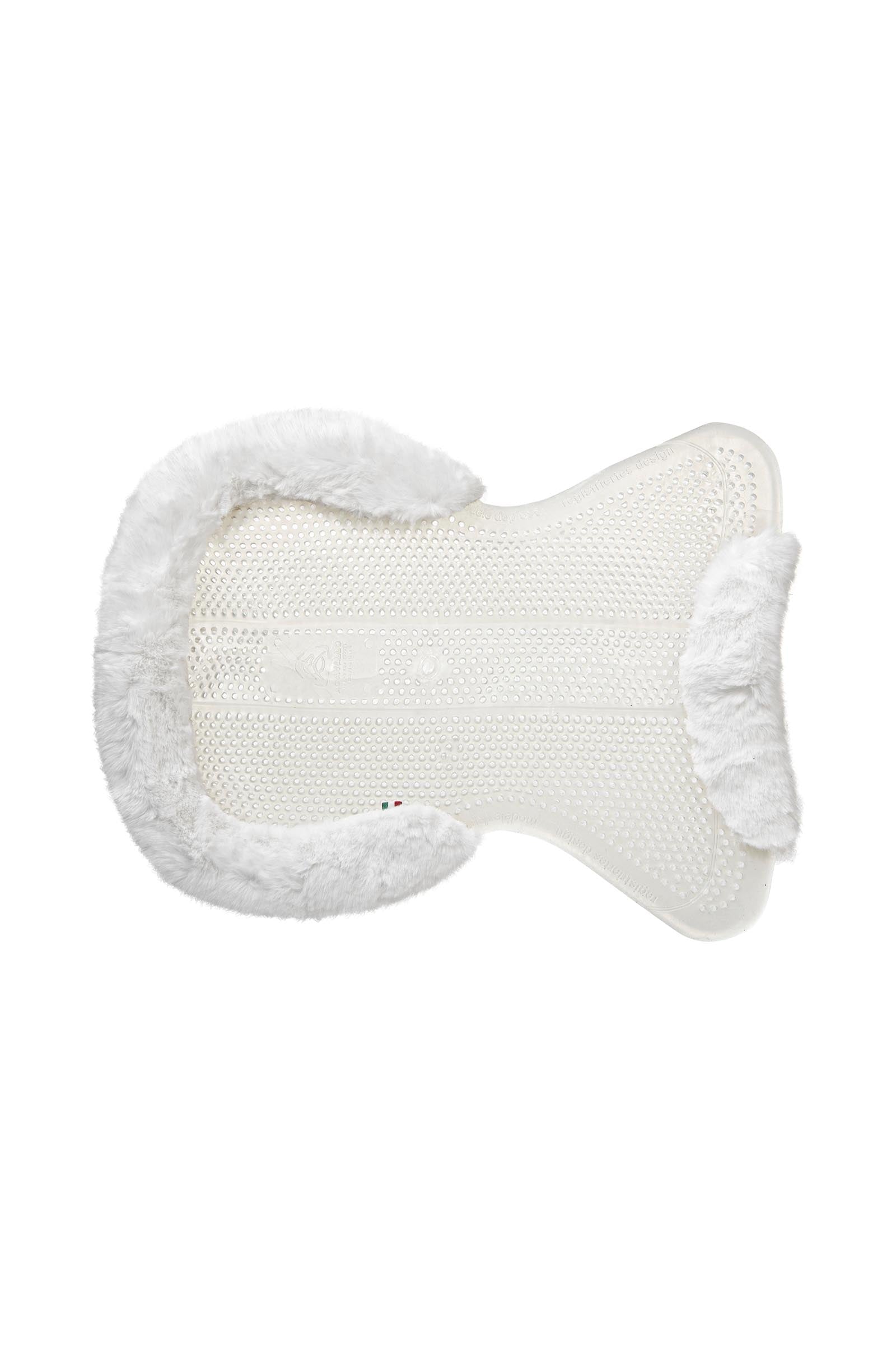 Acavallo Gel Non Slip Classic With Faux Sheepskin Cut-Out Flat Saddle Pads