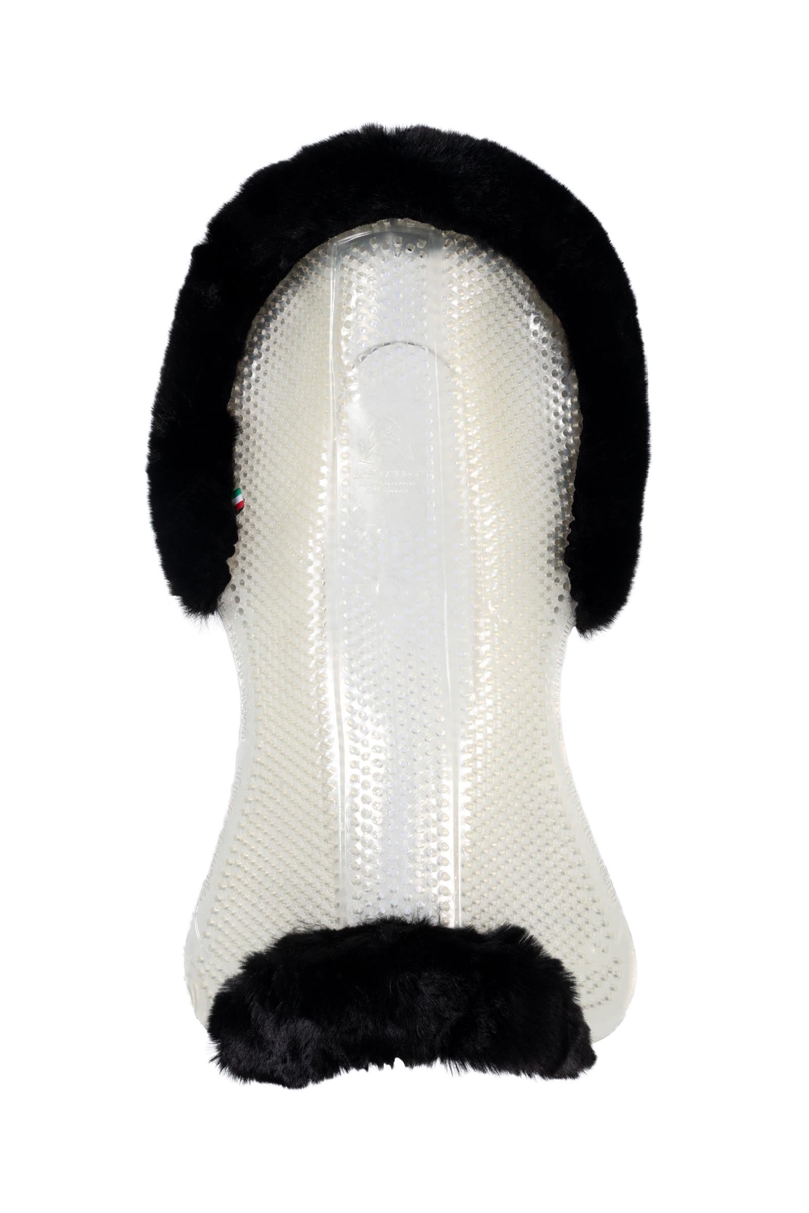 Acavallo Gel Non Slip Classic With Faux Sheepskin Cut-Out Flat Saddle Pads