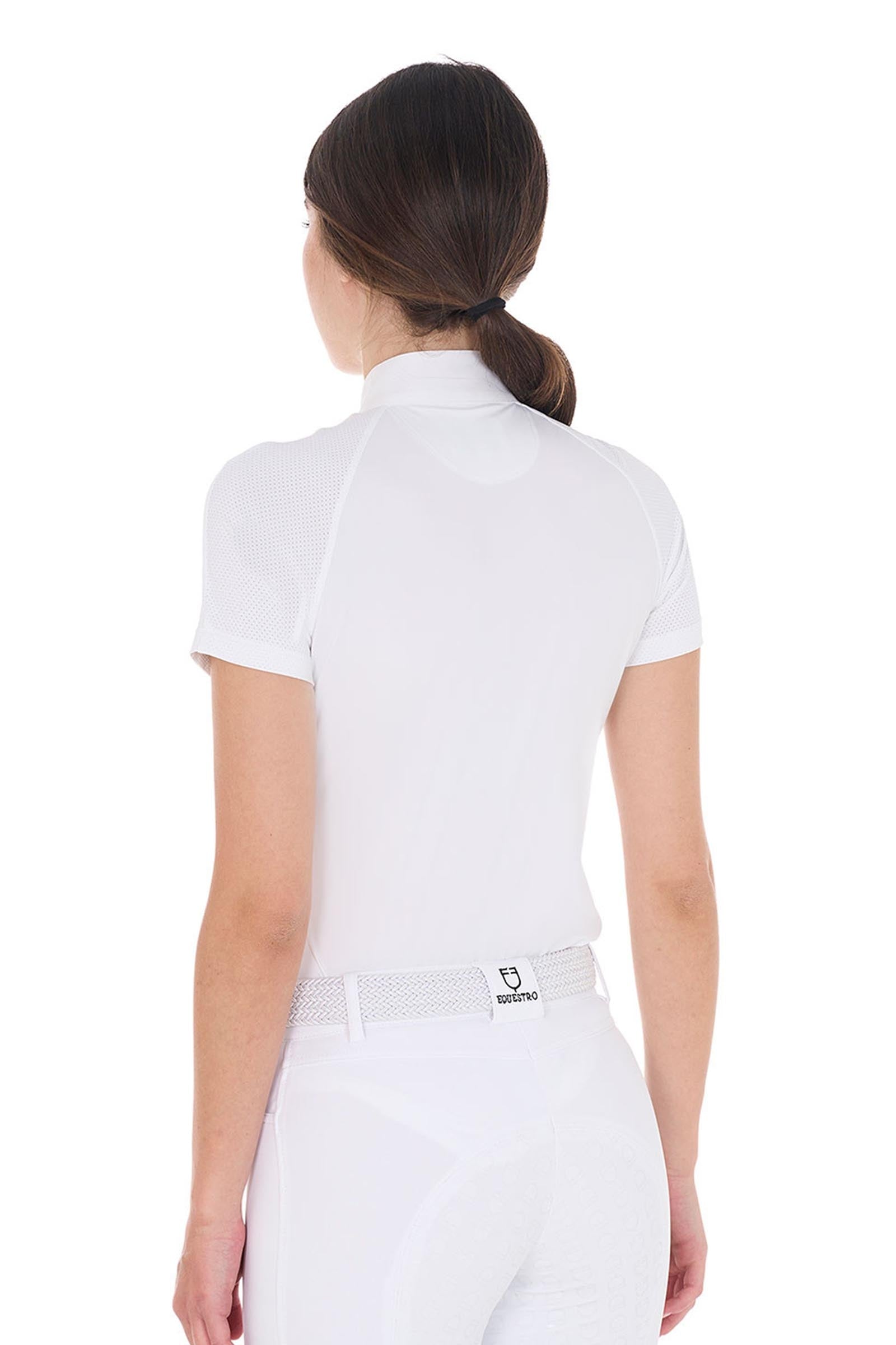 Equestro Women's Slim Fit Stretch Competition Polo Shirt Women’s Riding Clothing