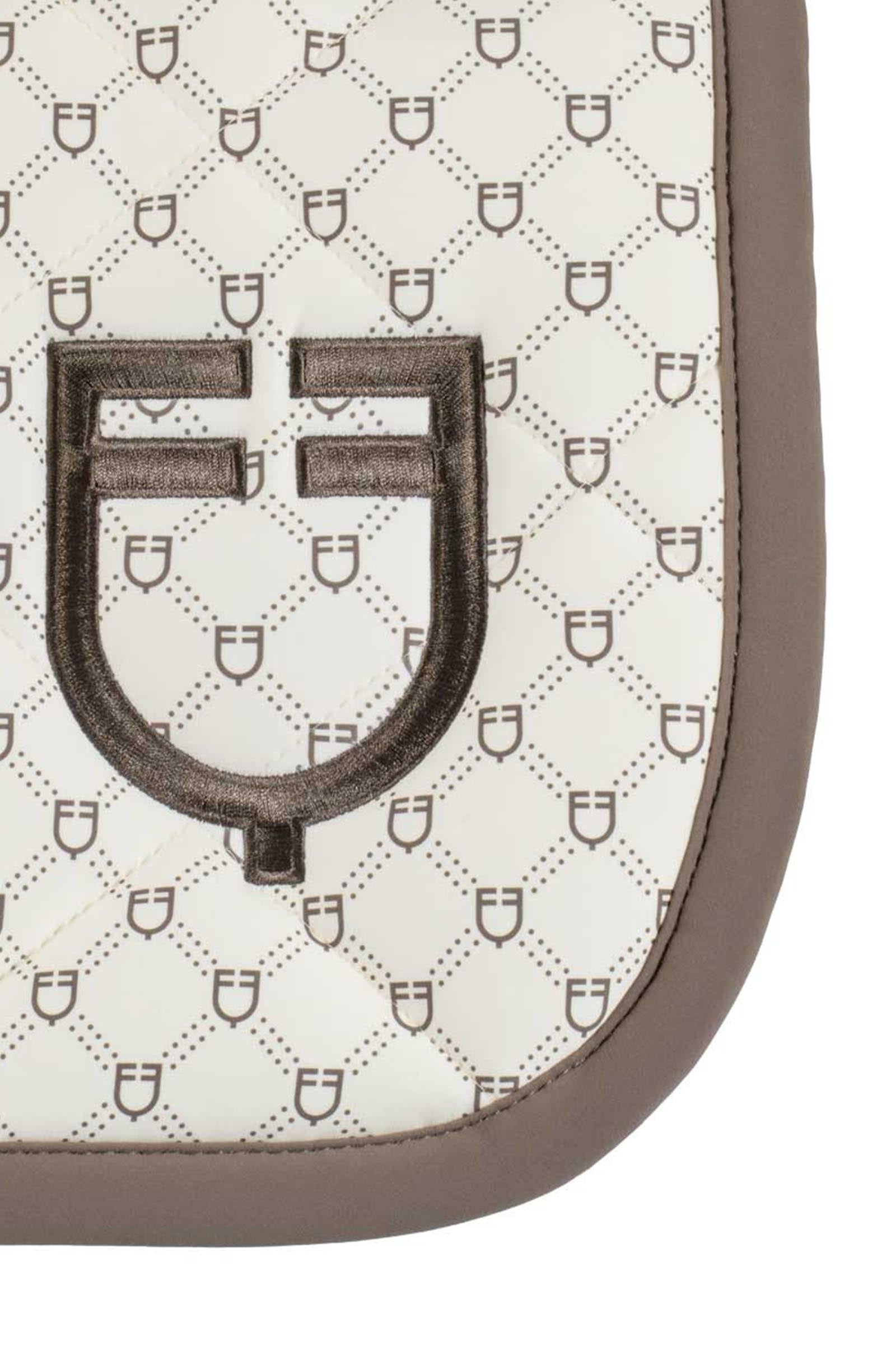 Equestro Jumping Saddle Pad With Monogram Print Saddle Pads