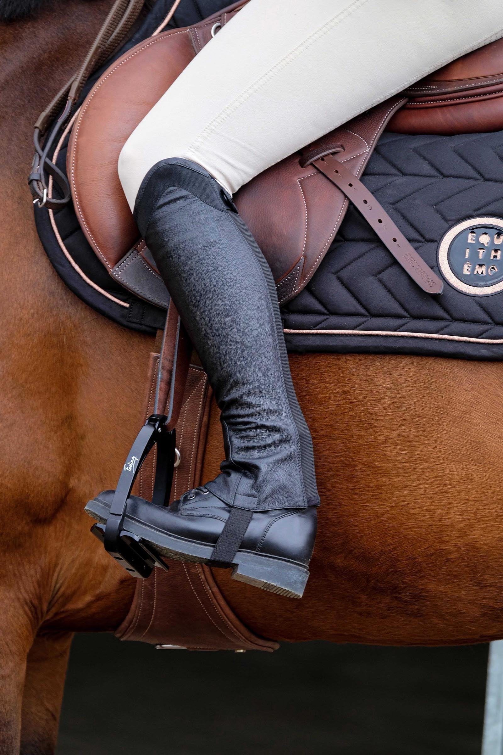 EQUITHÈME Sparkly Half Chaps Riding Boots & Riding Shoes