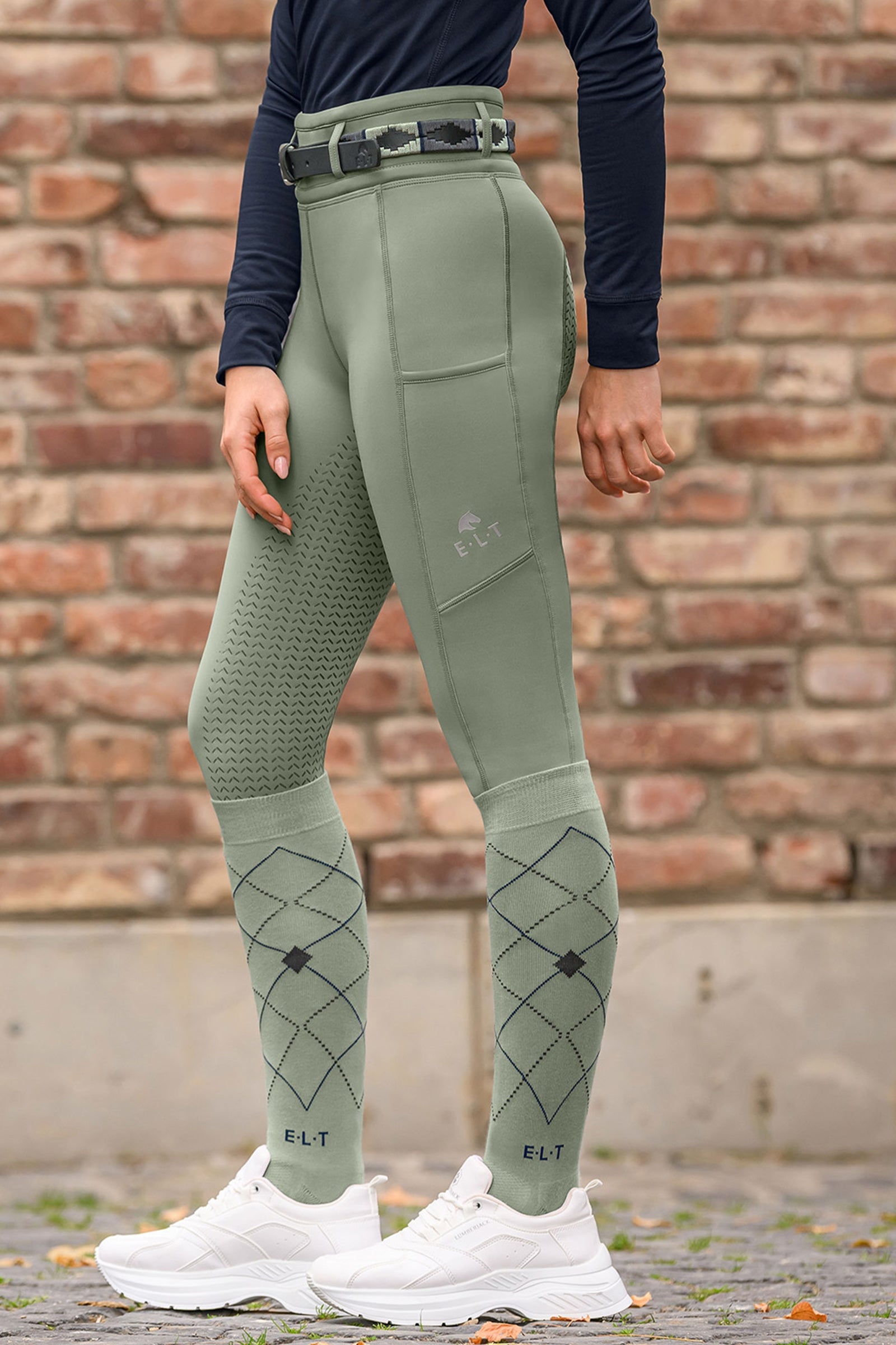 ELT Ella Kids' Riding Tights With Full Seat Kids Apparel