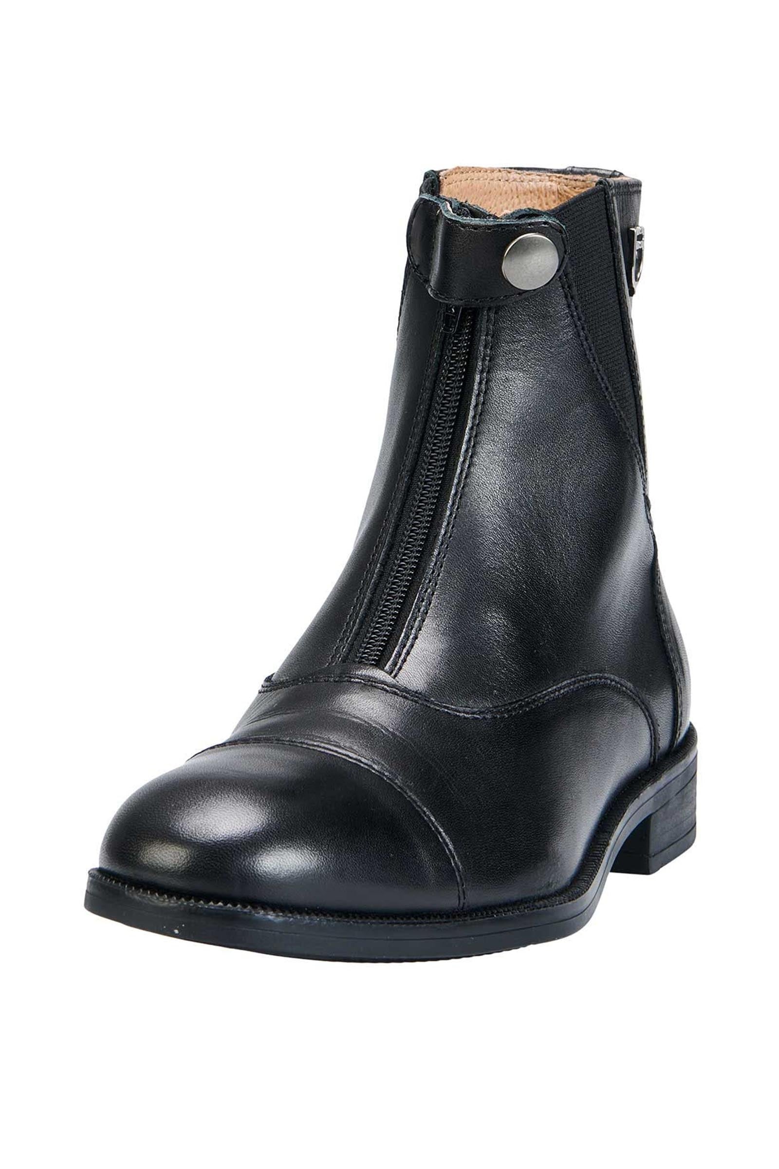 Equestro Unisex Ankle Boots With Front Zip Maximum Comfort Riding Boots & Riding Shoes