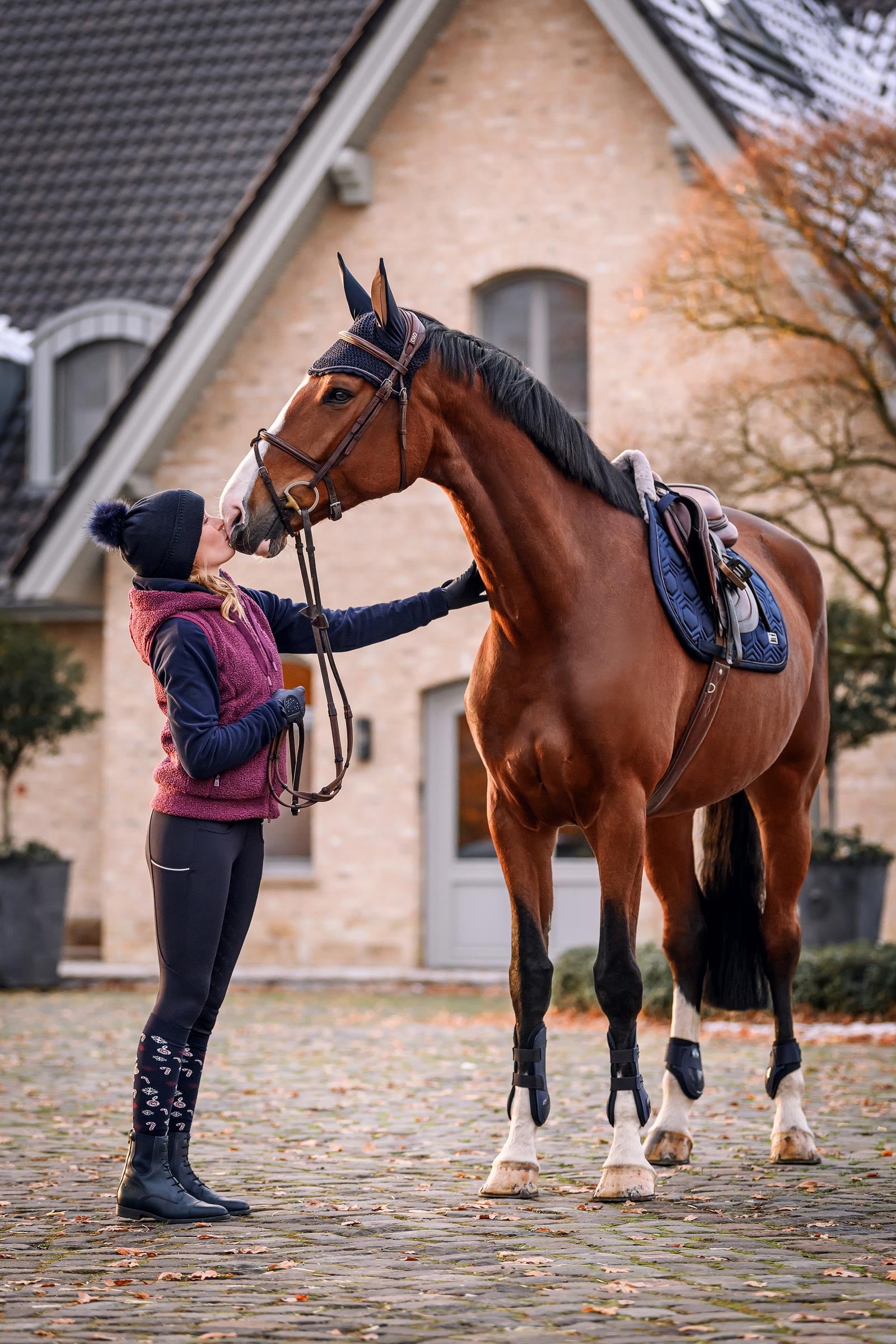 Cavallo CAVALMELIKA Knitted Hat With Faux Fur Accessories