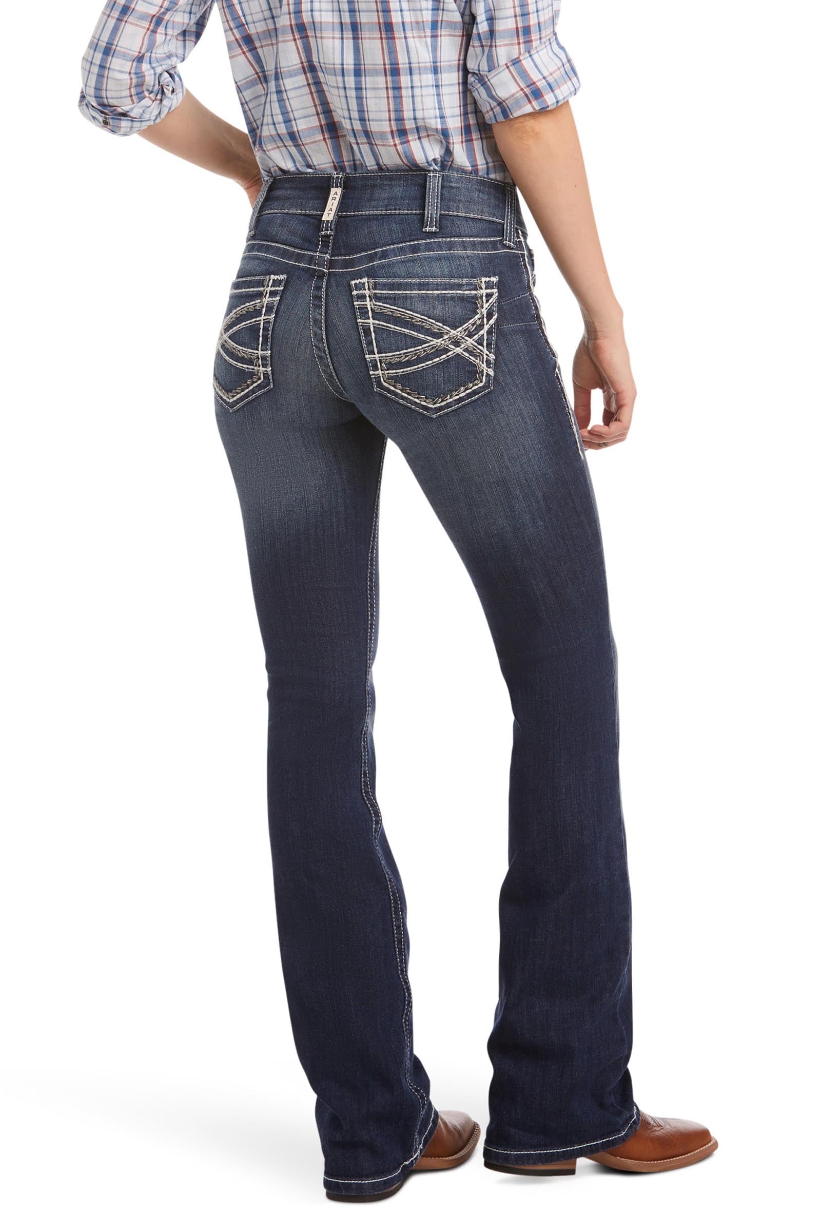 Ariat R.E.A.L. Mid Rise Stretch Entwined bootcut farmernadrág nőknek Womens Breeches