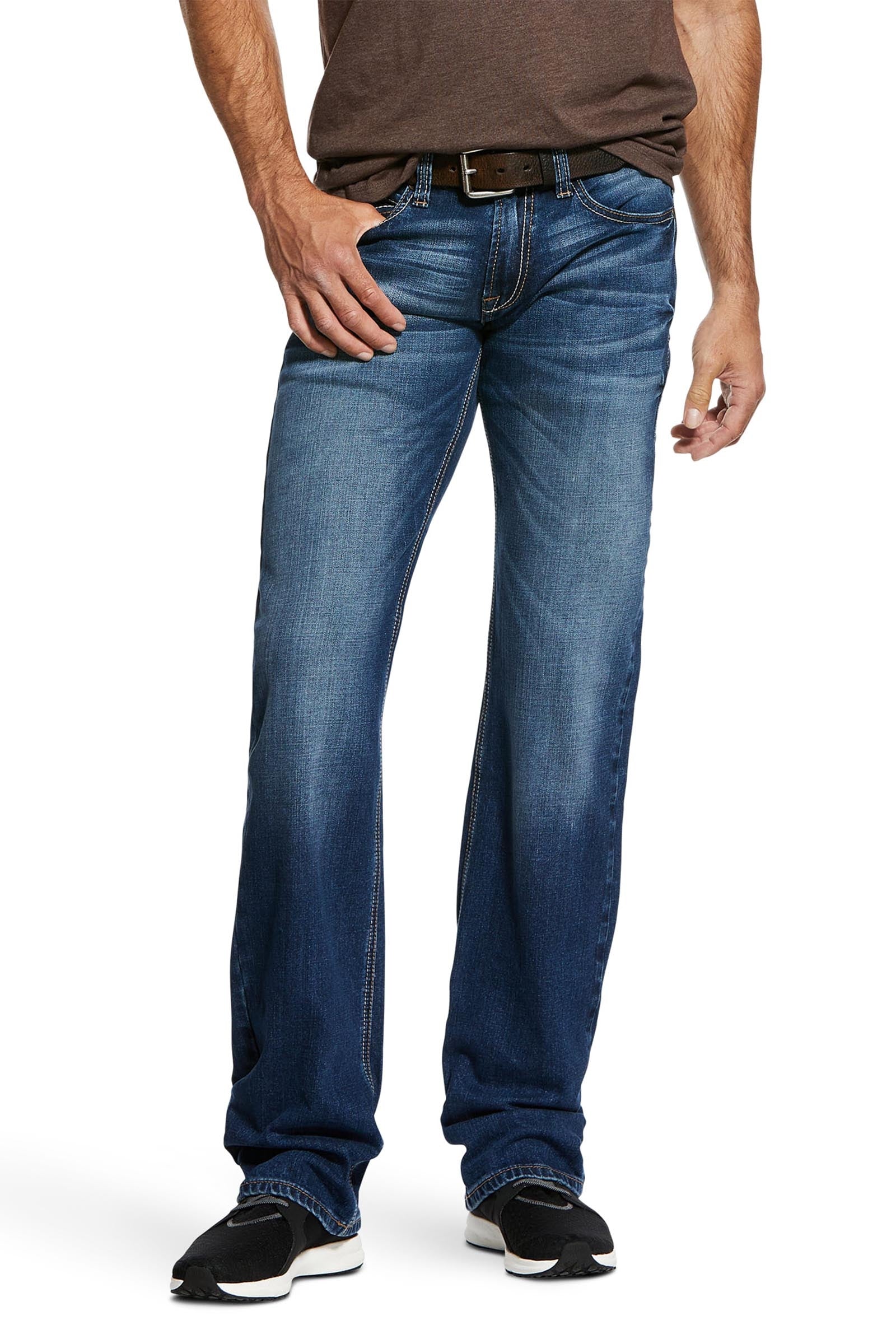 Ariat Nassau M7 Rocker férfi egyenes szárú farmernadrág Férfi Ruházat