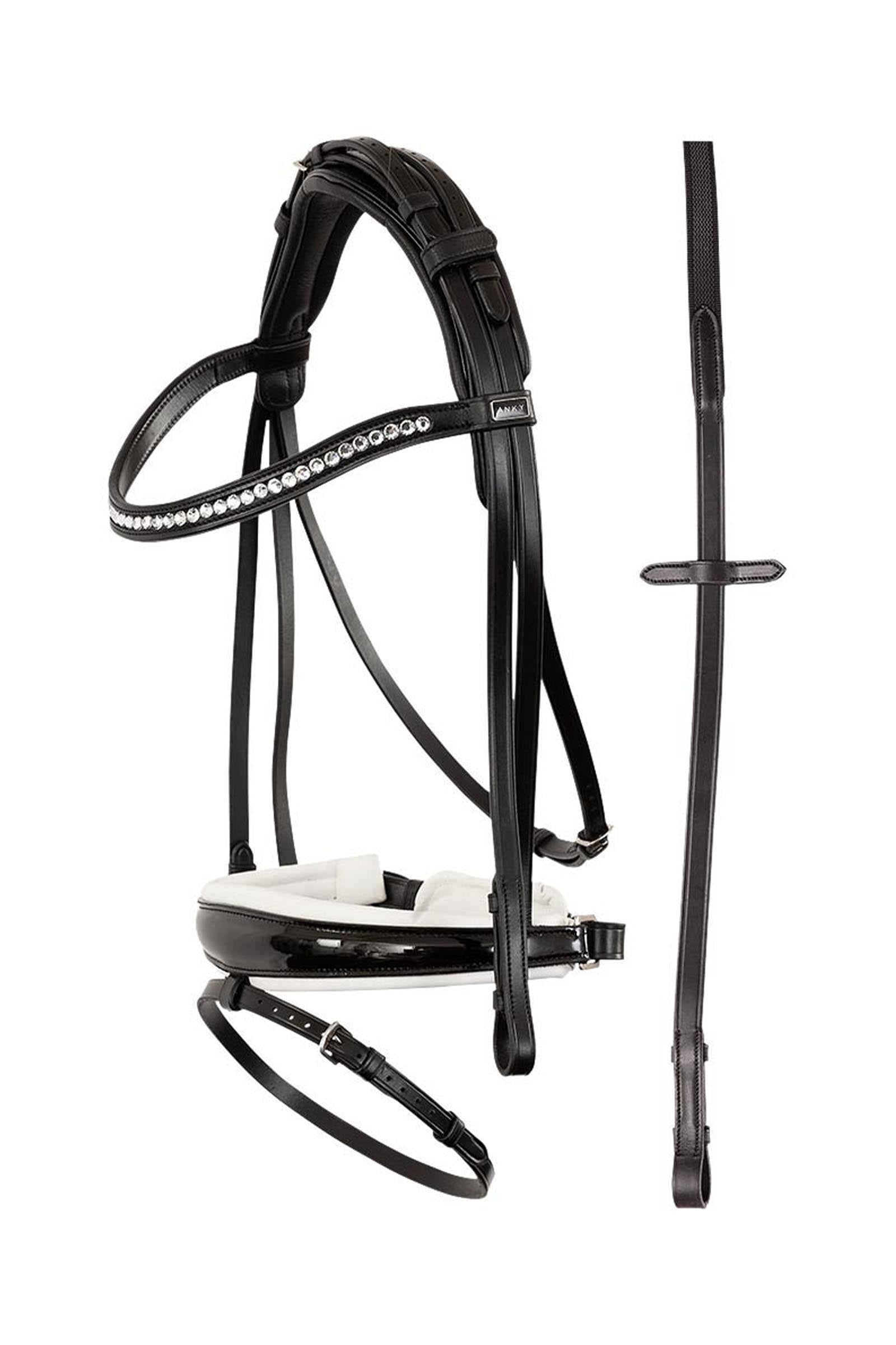 Anky ANKY Anatomic Bridle With Crown Buckle & Reins Kantárok & Szárak