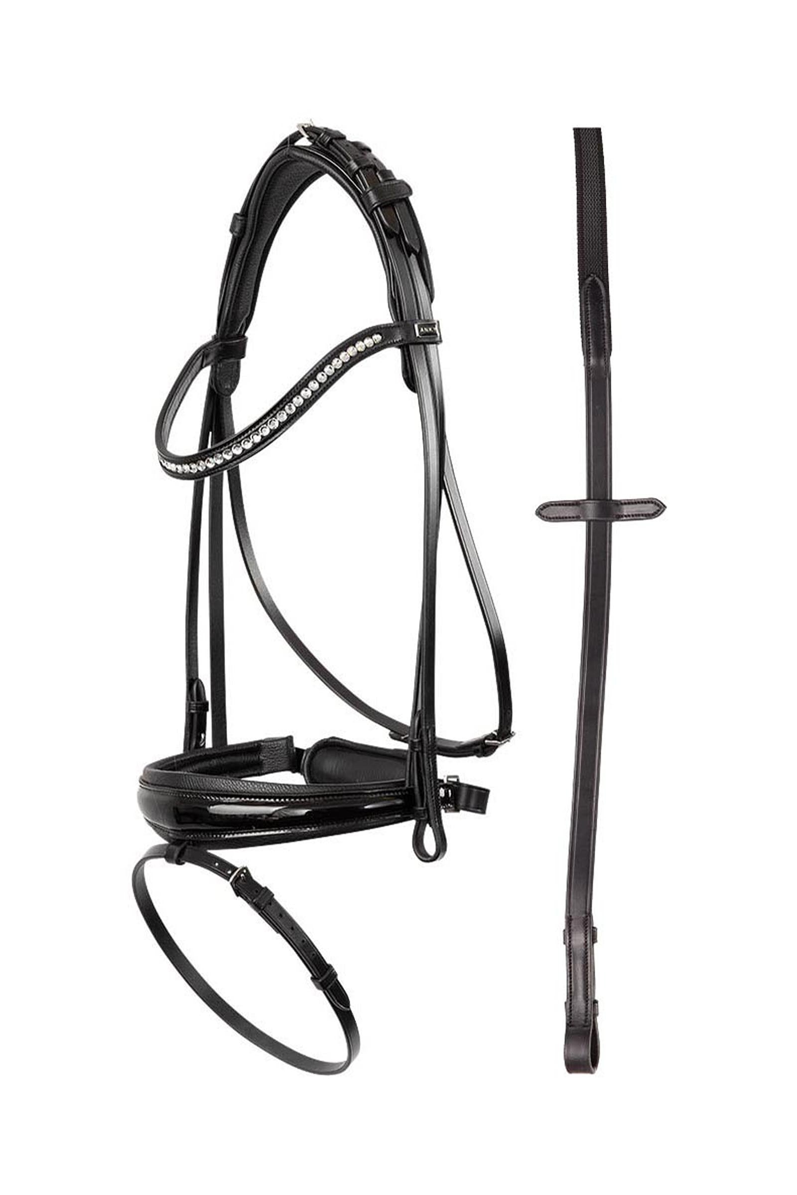 Anky ANKY Anatomic Bridle With Crown Buckle & Reins Kantárok & Szárak
