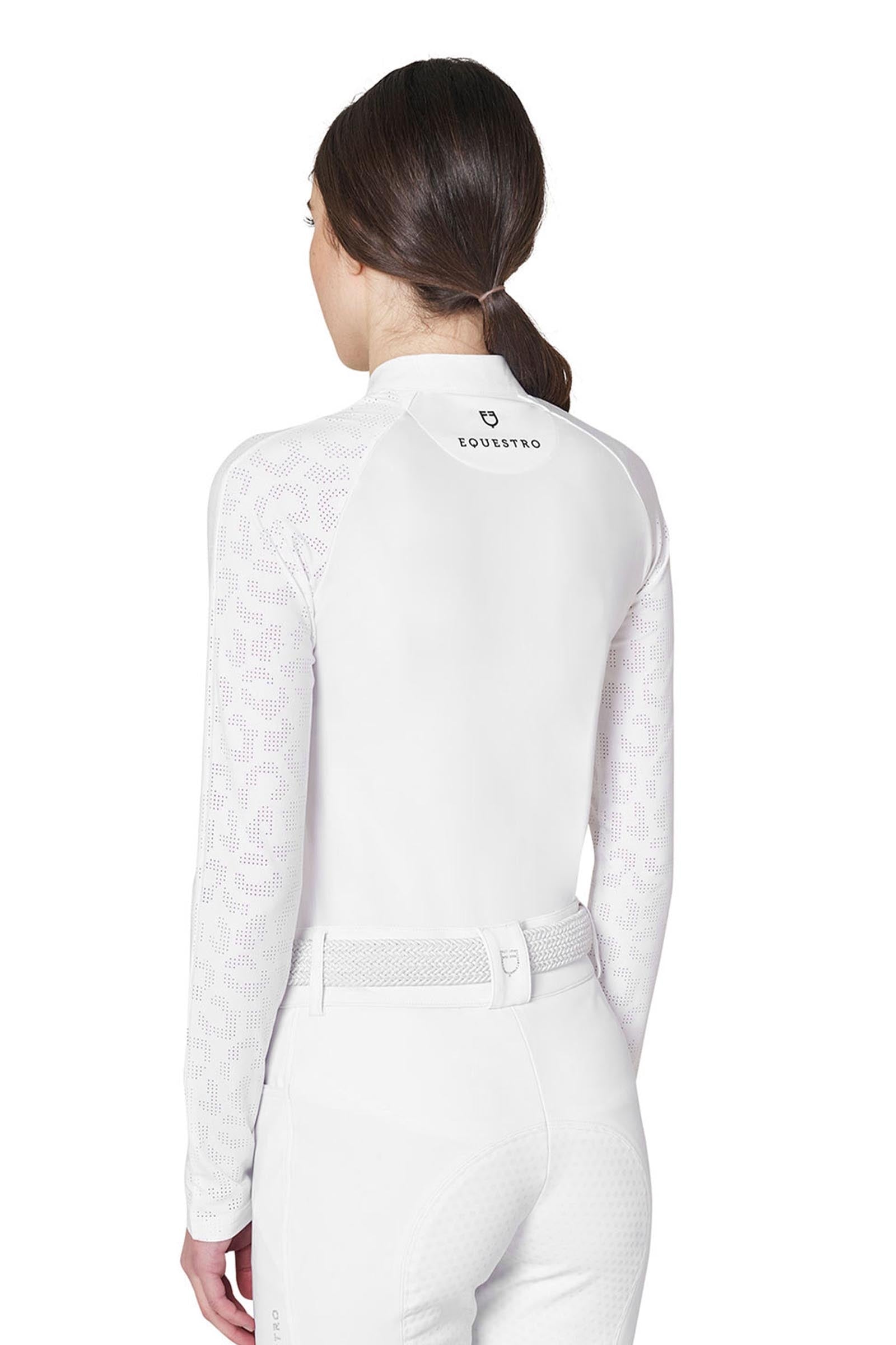 Equestro Women's Slim Fit Competition Polo Shirt With Mesh Inserts Women’s Riding Clothing