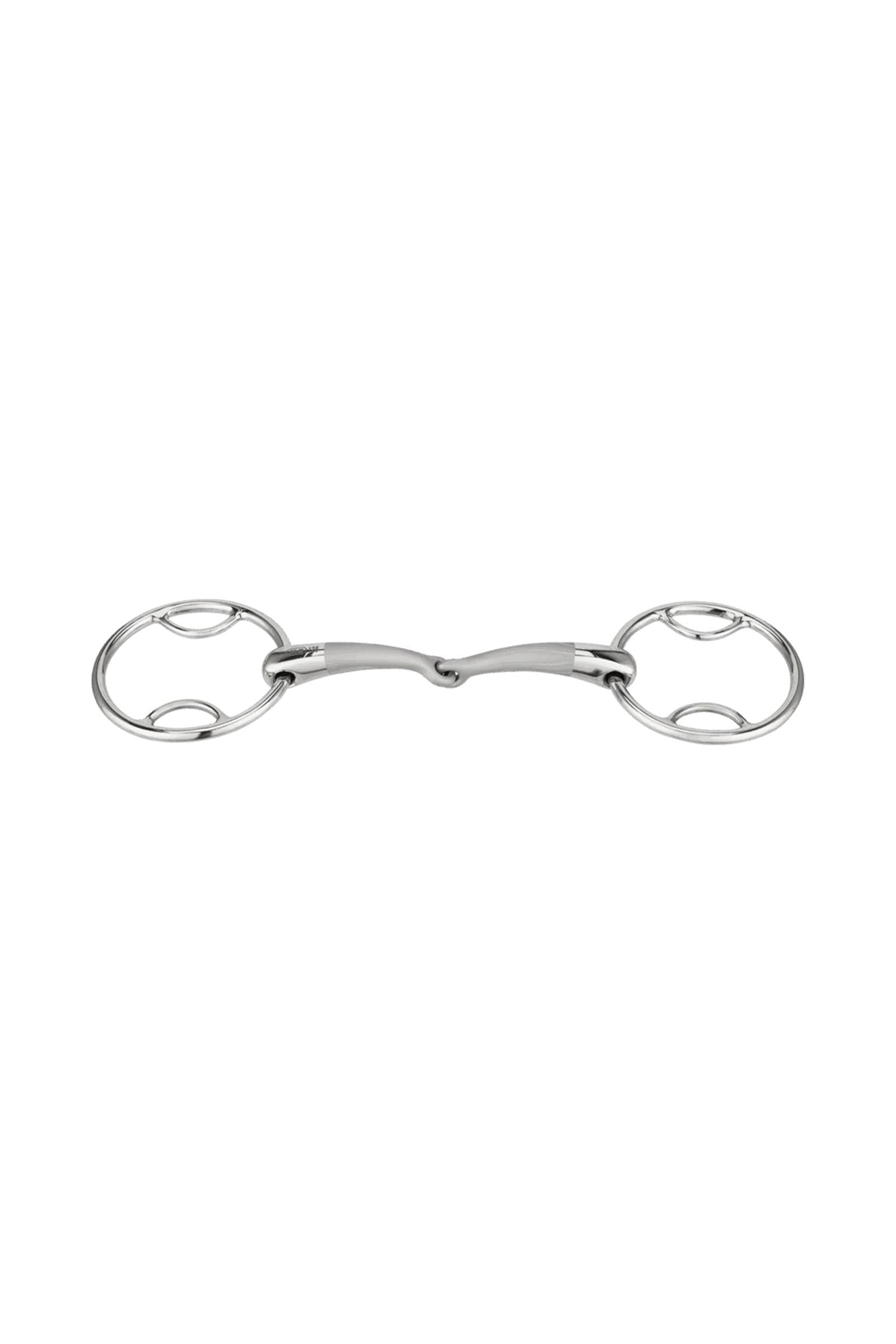 Sprenger Satinox 3 karikás zabla, egyszer tört, 14 mm, rozsdamentes acél Zablák