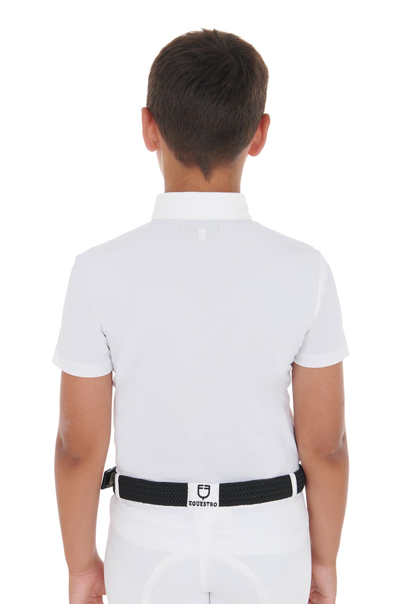 Equestro Boys' Slim Fit Competition Polo Shirt With Four Buttons Kids Apparel
