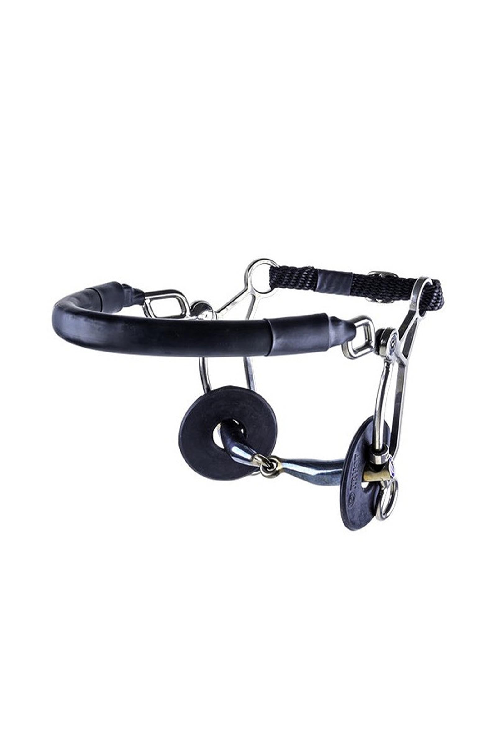 Trust Equestrian Sweet Iron Hackamore Combi Short Jointed-16 Zablák