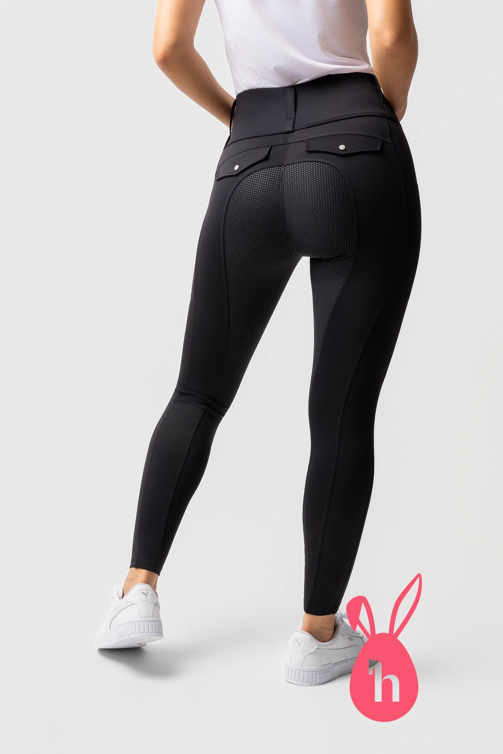 Horze Anya női szilikonos teljes üléses lovaglóleggings UPF 50+ Womens Breeches