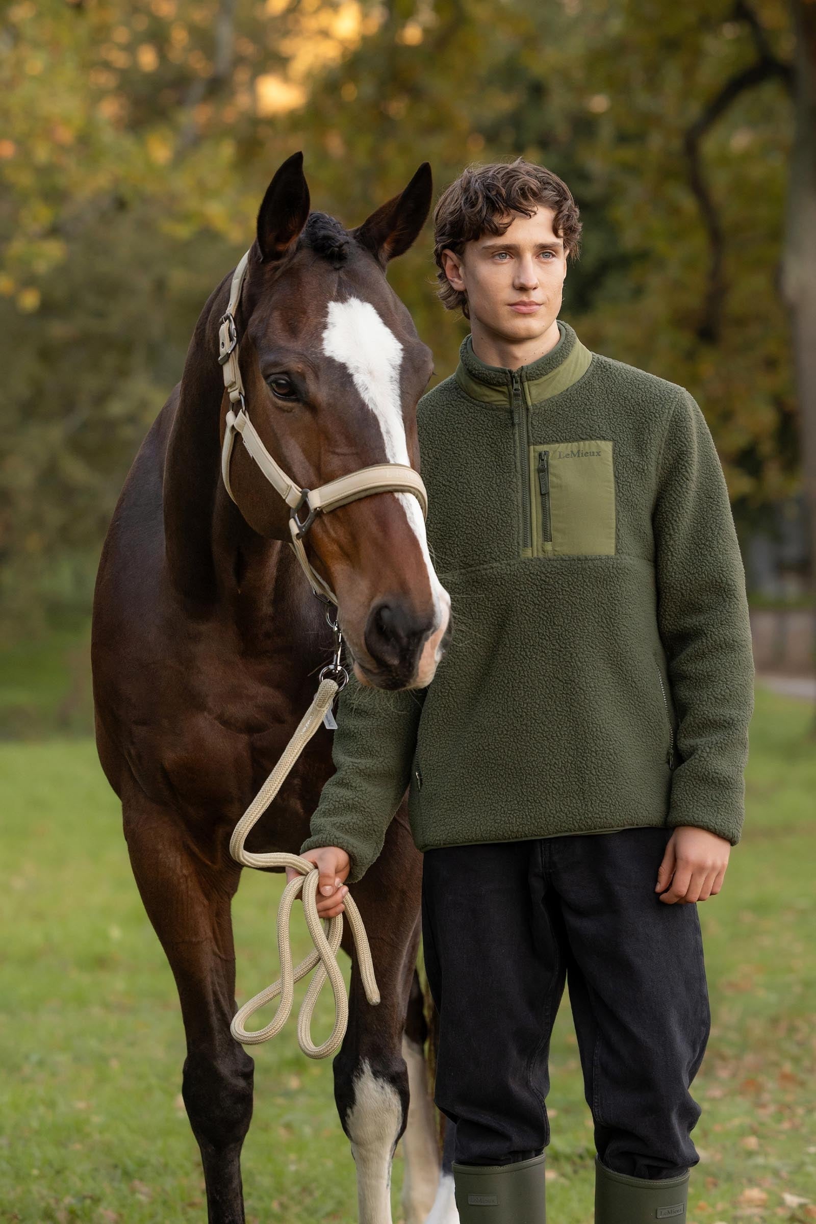 LeMieux Borg Men´s Half Zip Sweatshirt Mens Riding Clothing